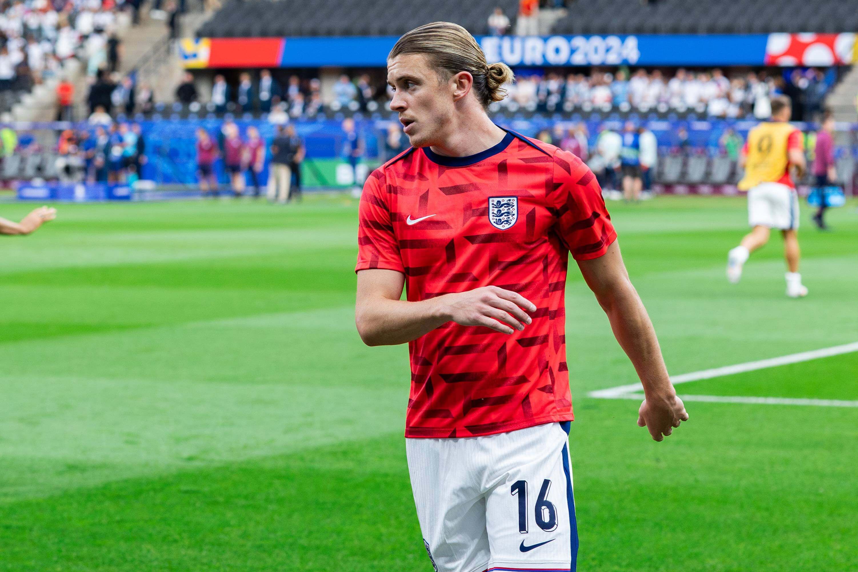 Conor Gallagher, con Inglaterra durante la Eurocopa.