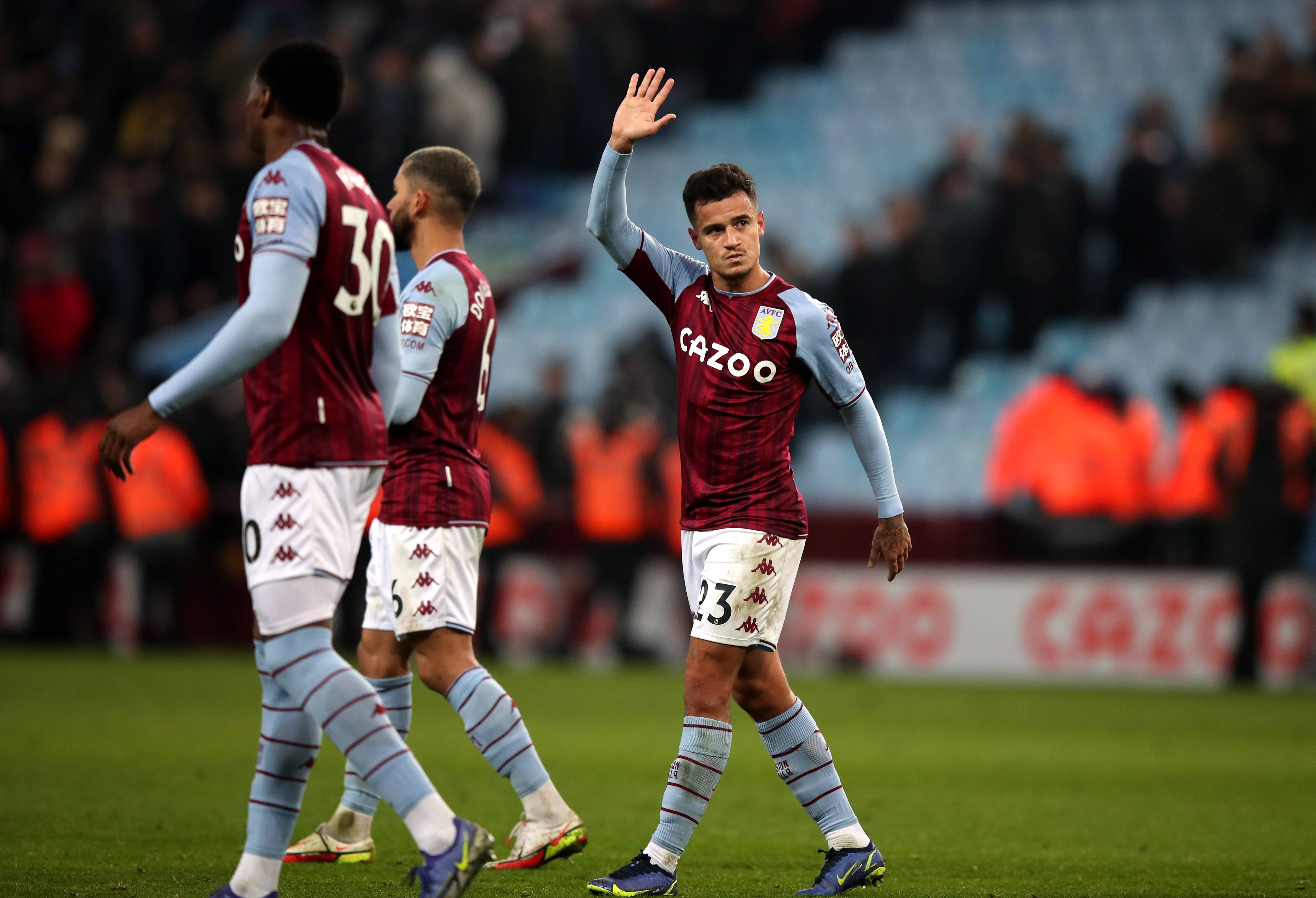 Coutinho, durante su debut con el Aston Villa (Foto: Cordon Press). 
