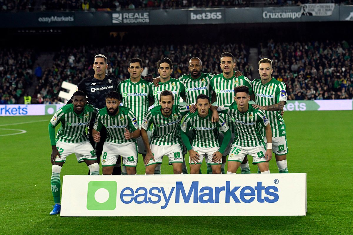  El once del Betis en el derbi ante el Sevilla.