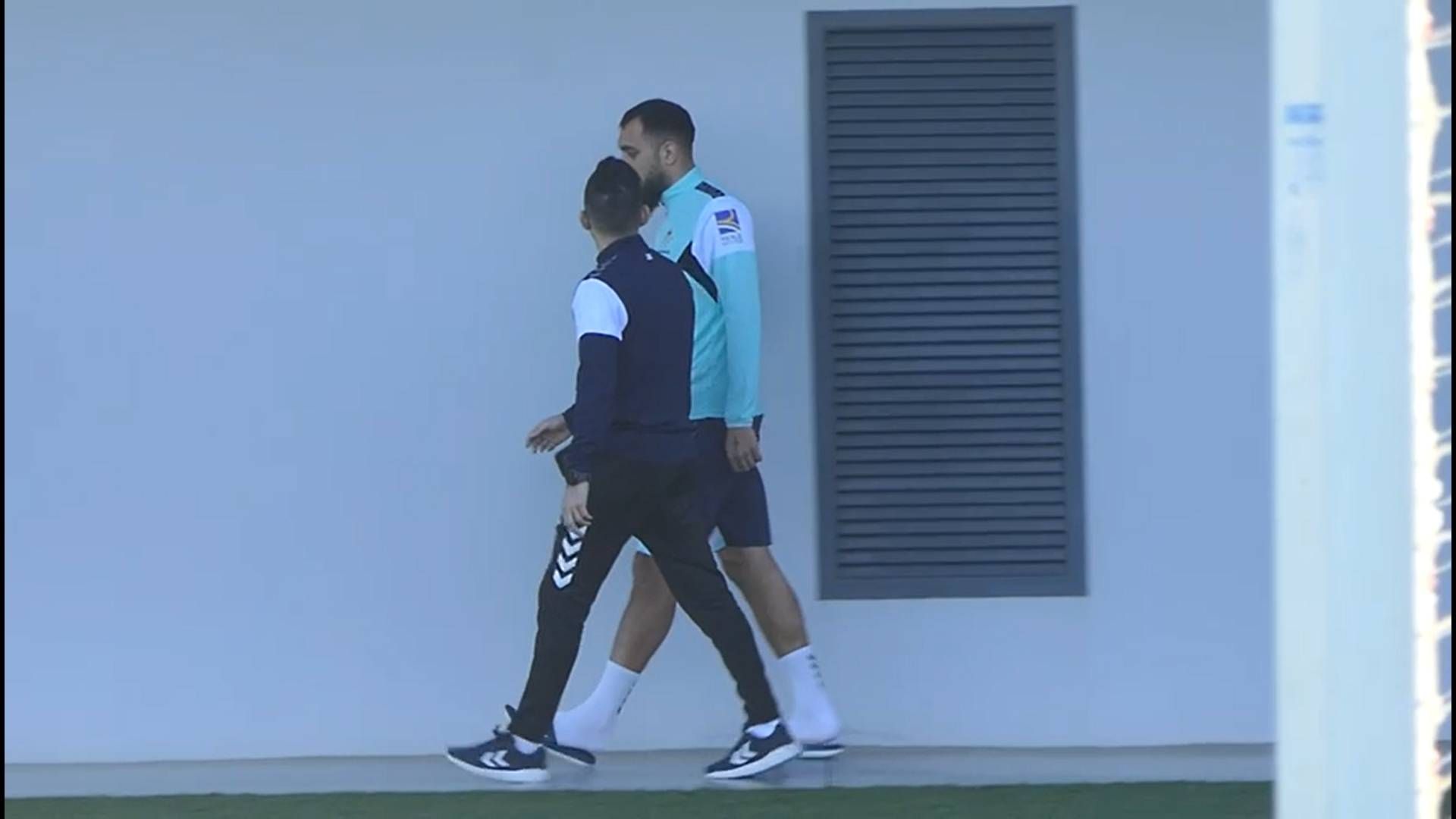 El Panda presente en el entrenamiento del Betis