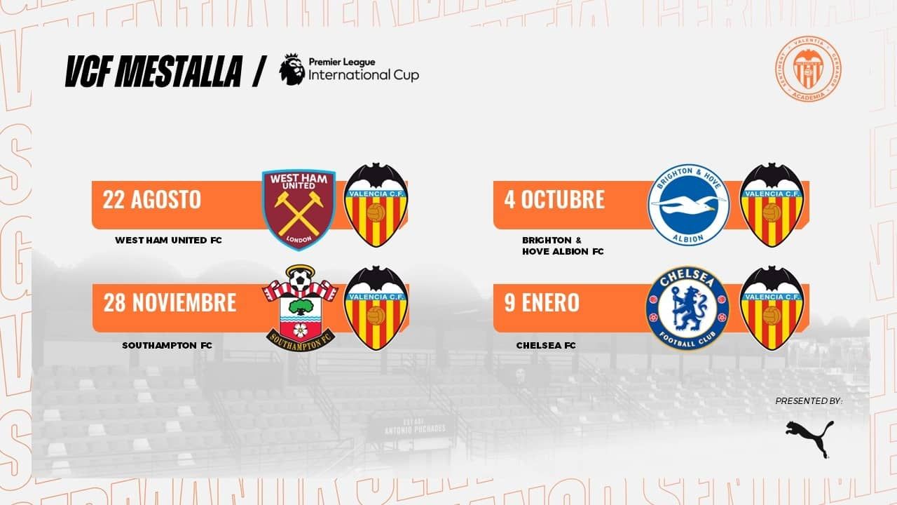 El VCF Mestalla y la Premier League International Cup.