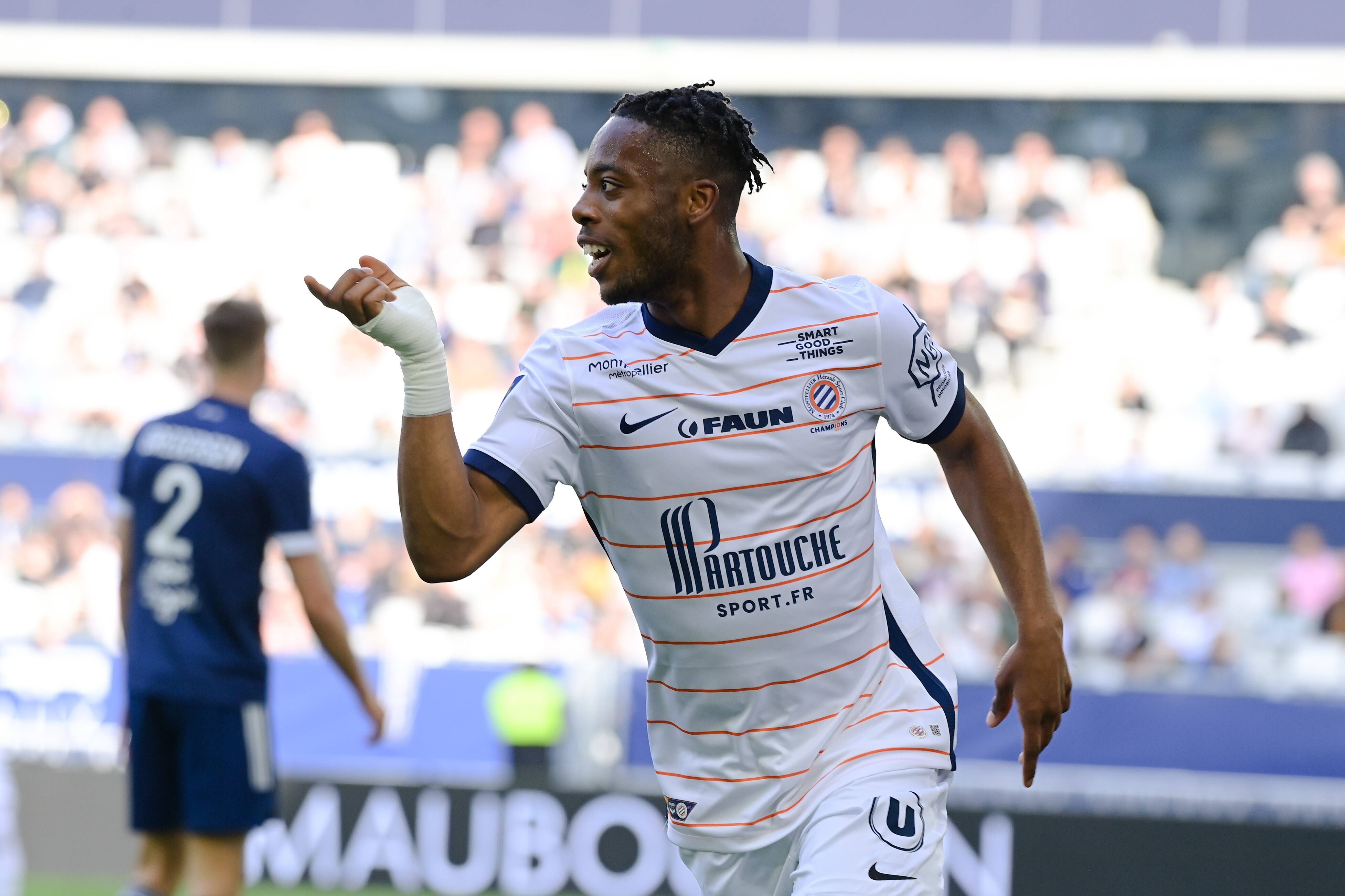 Elye Wahi, celebrando un gol con el Montpellier (Foto: Cordon Press).