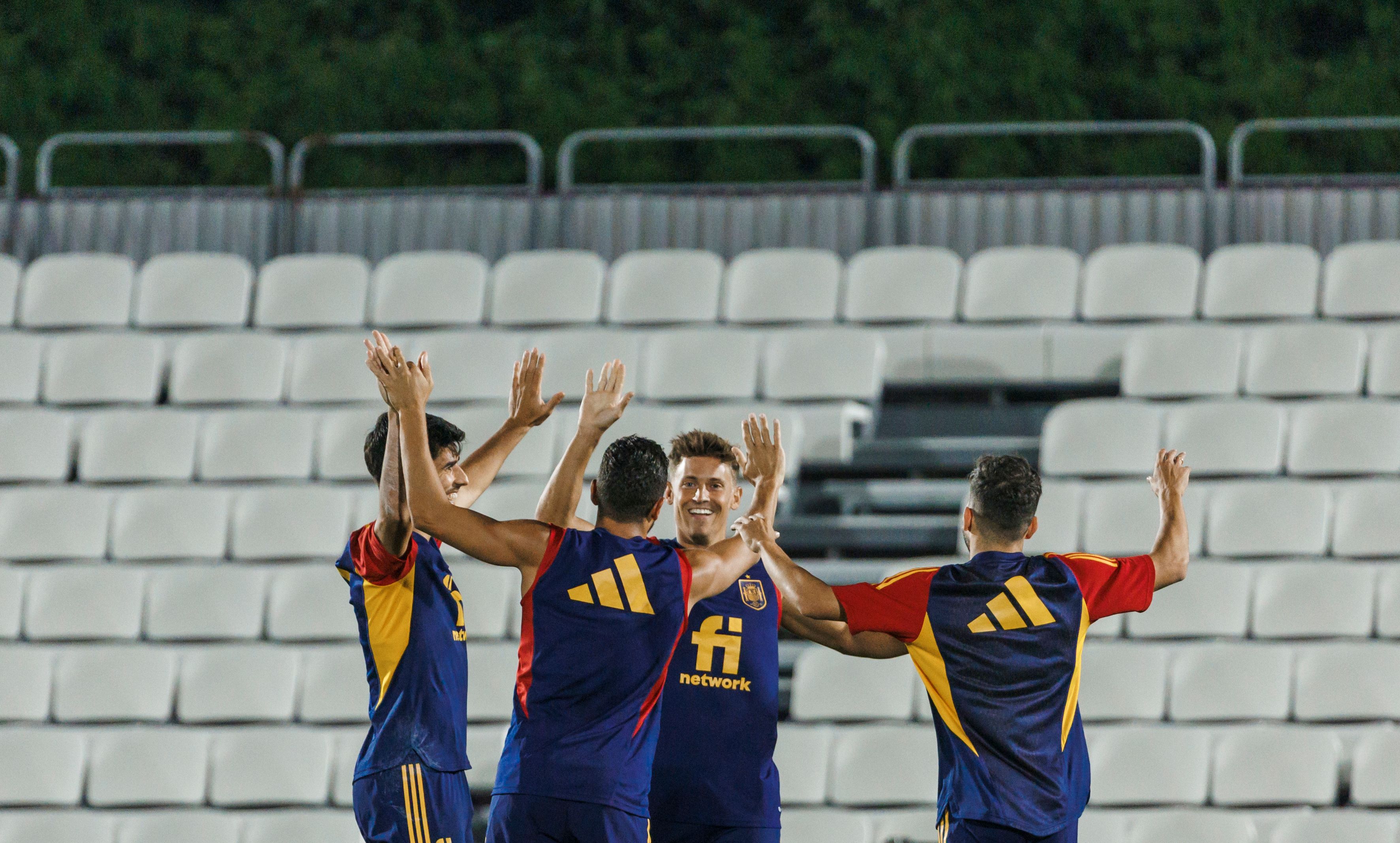  Entrenamiento de España en Qatar.