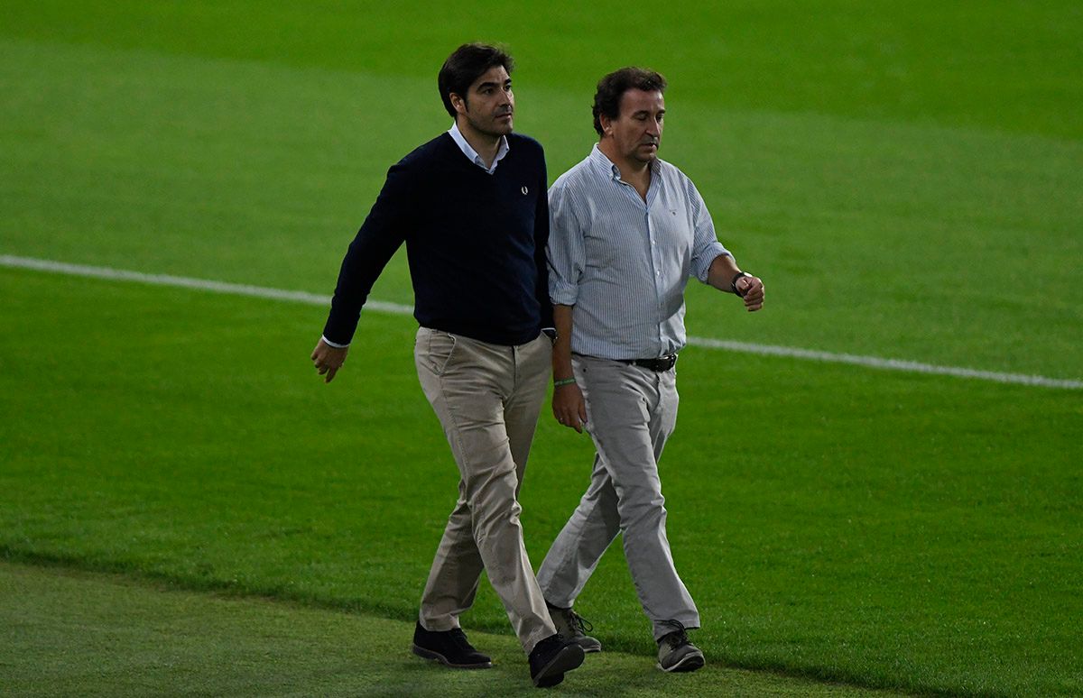  Haro y Catalán, en el entrenamiento de este martes.