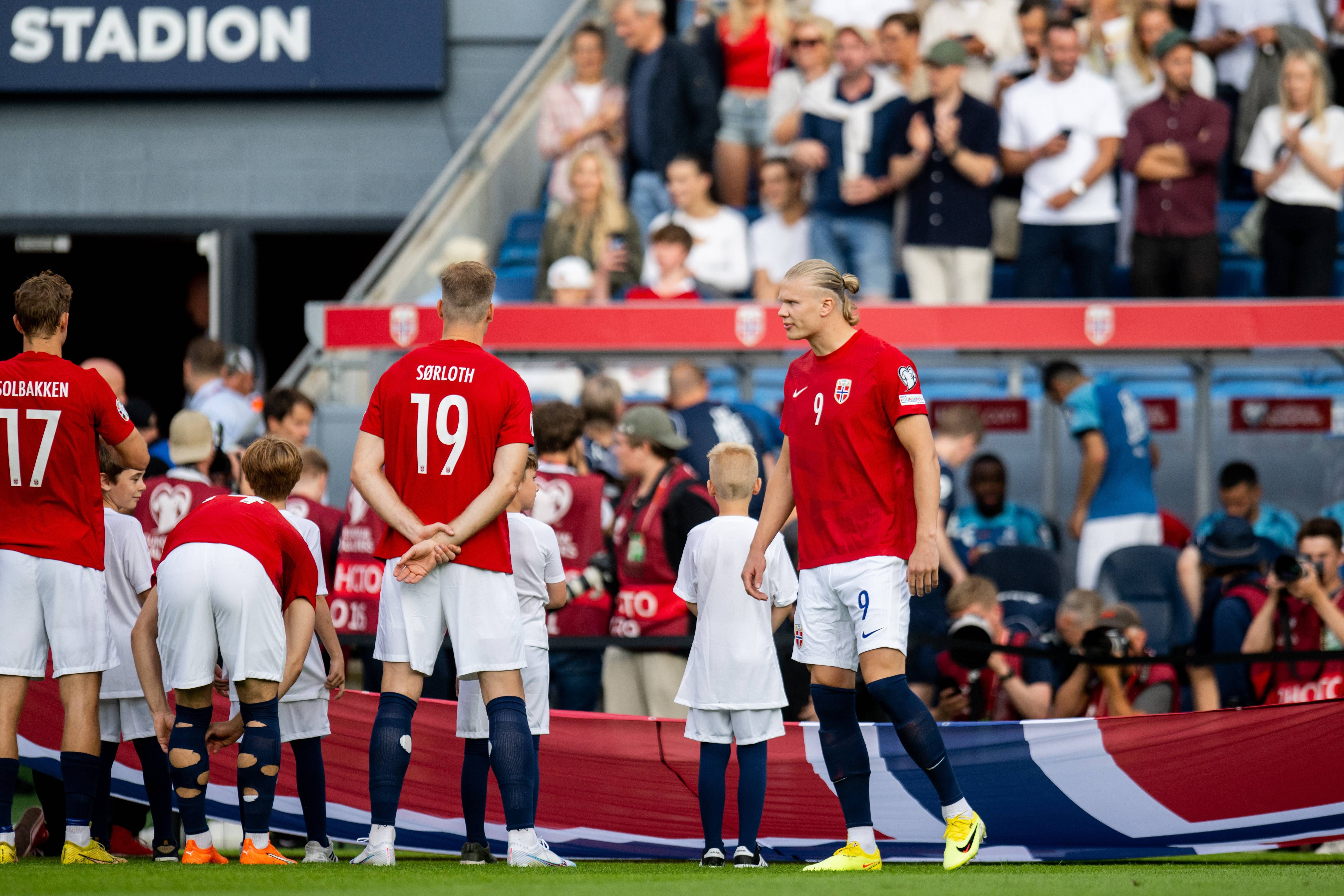  Erling Haaland, en el partido de Noruega contra Chipre (Cordon Press)