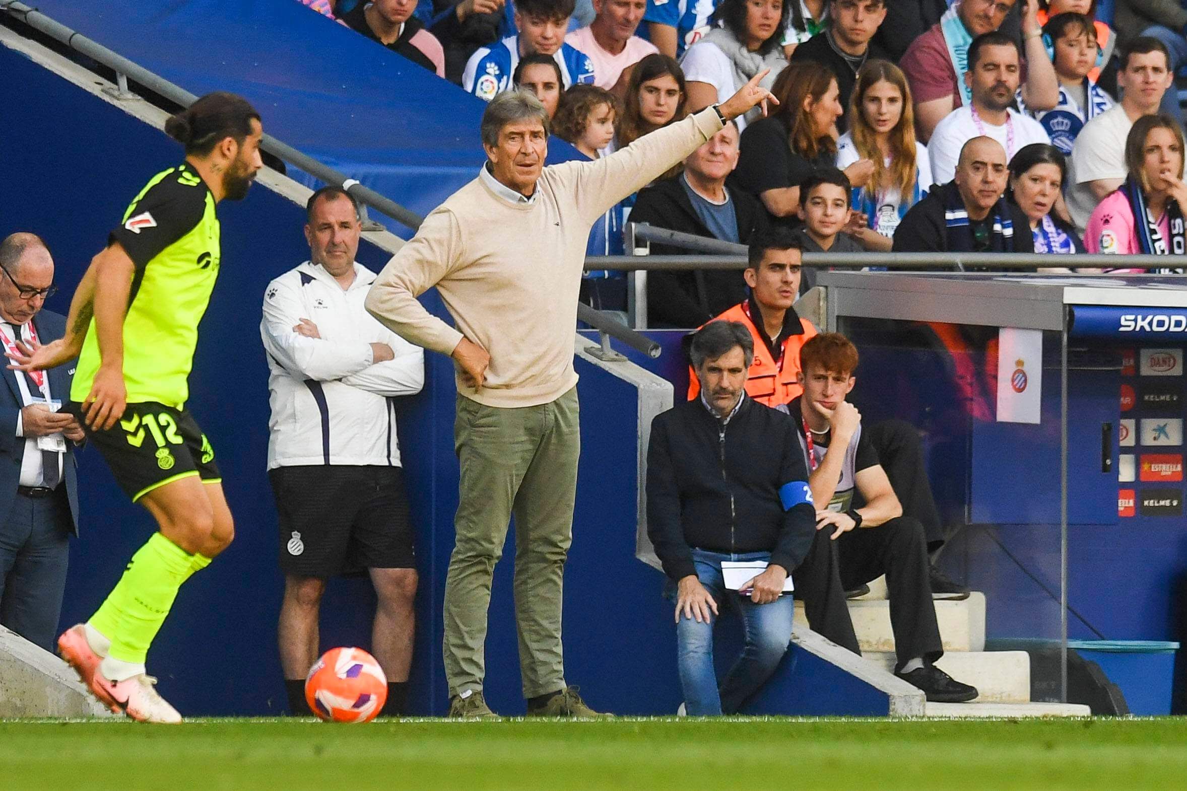 Manuel Pellegrini, en el Espanyol-Betis (Foto: Cordon Press).