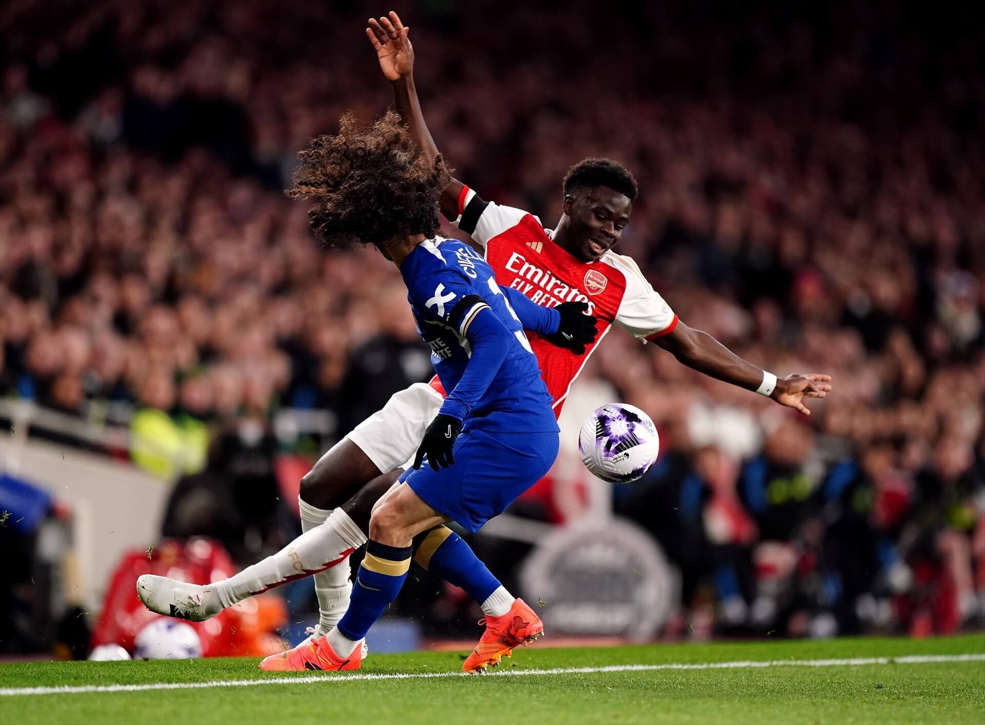  Marc Cucurella en el partido frente al Arsenal