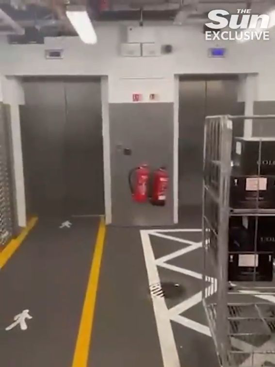  Fotograma del vídeo filtrado del interior del hotel (The Sun)