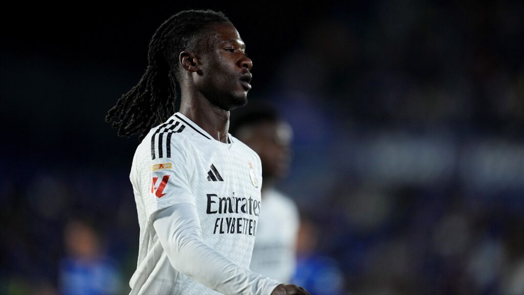  Eduardo Camavinga en el partido ante el Getafe