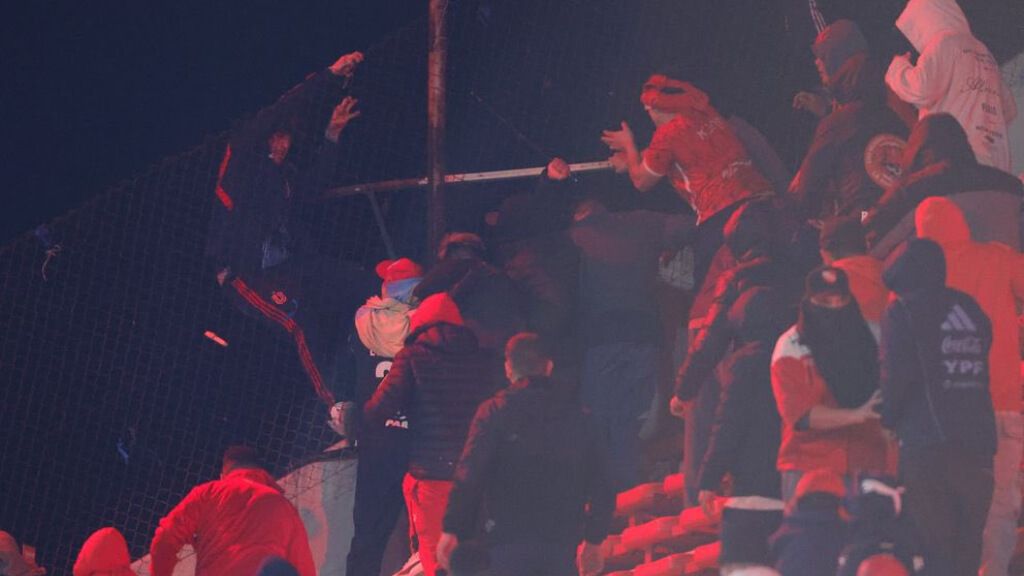  Batalla campal entre Independiente y la U. de Chile (Redes Sociales)