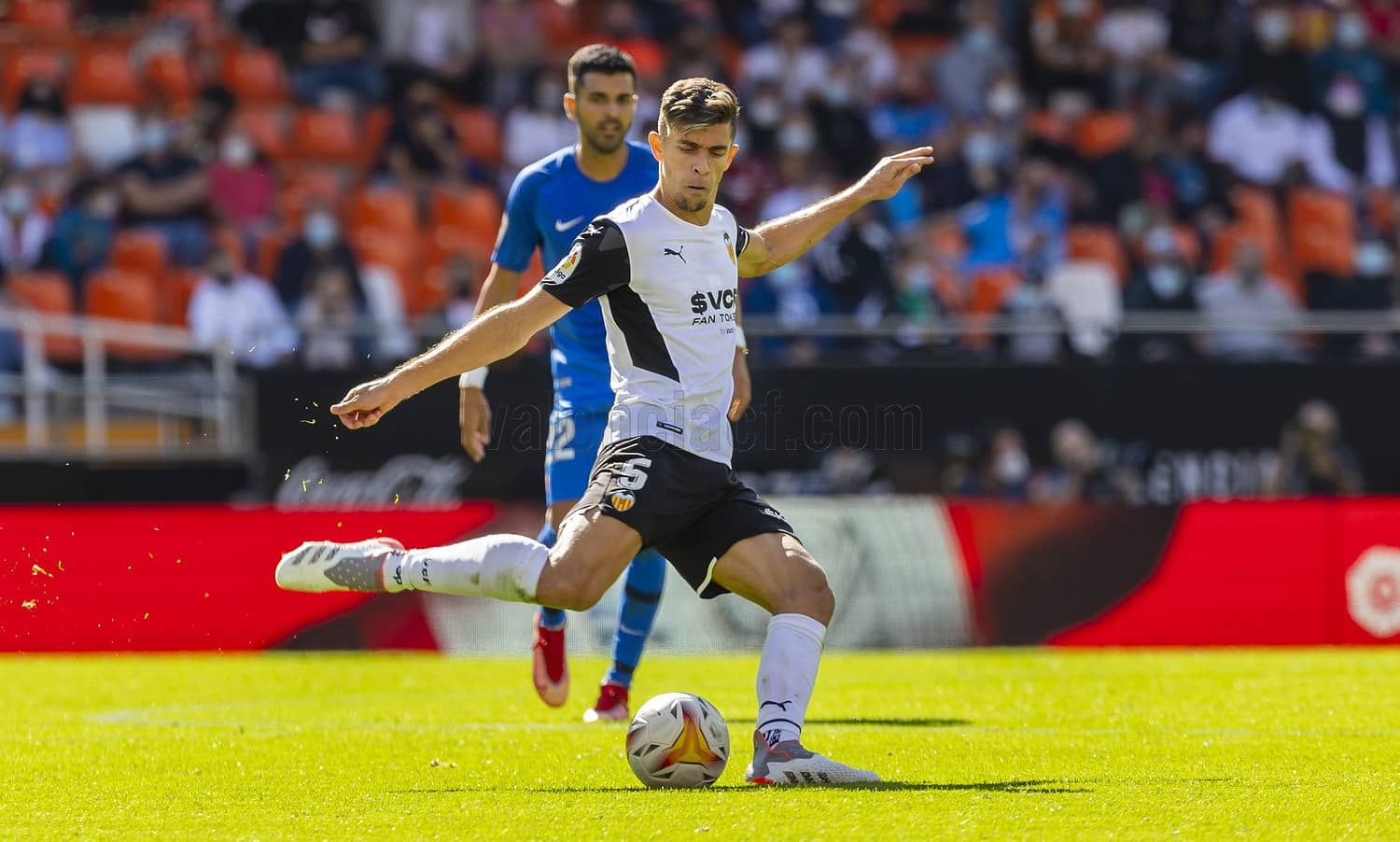 Gabriel Paulista, durante el Valencia-Getafe.