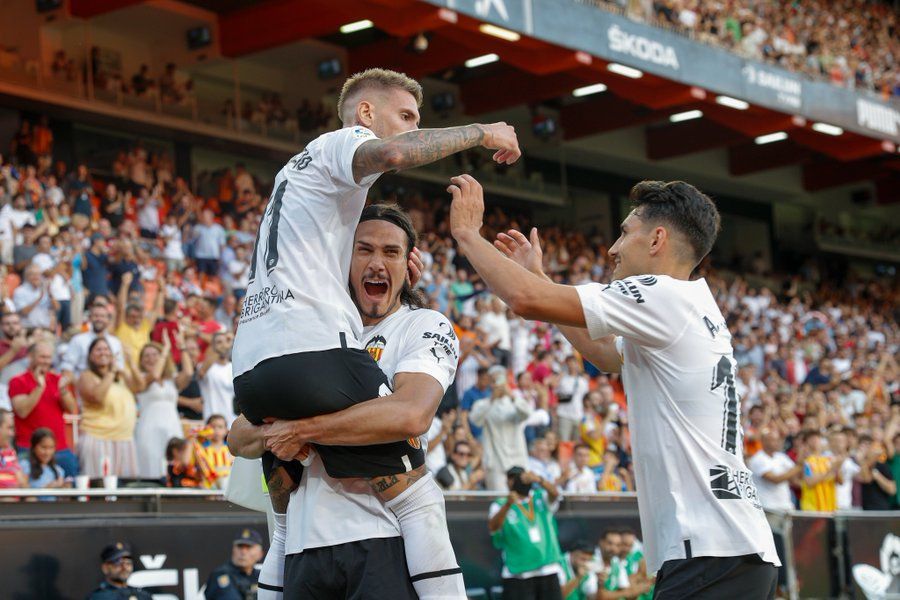 Gol de Castillejo en el Valencia-Celta.