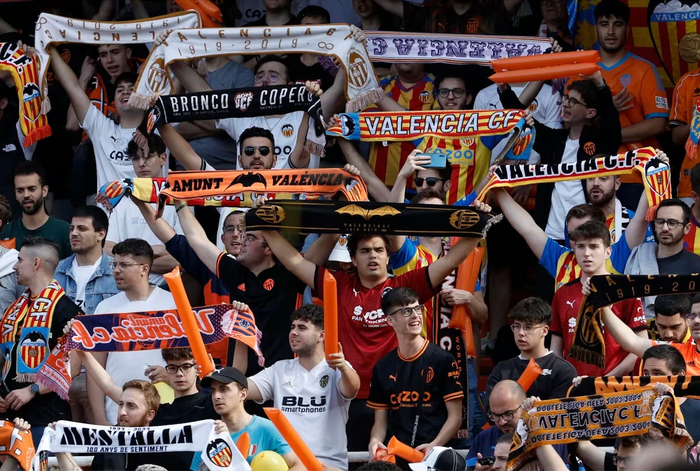 Grada de animación Valencia CF