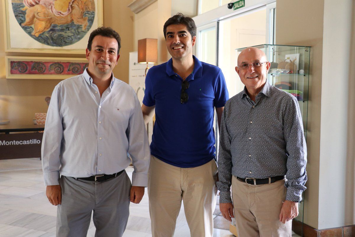  Catalán, Haro y Serra, en la concentración bética.