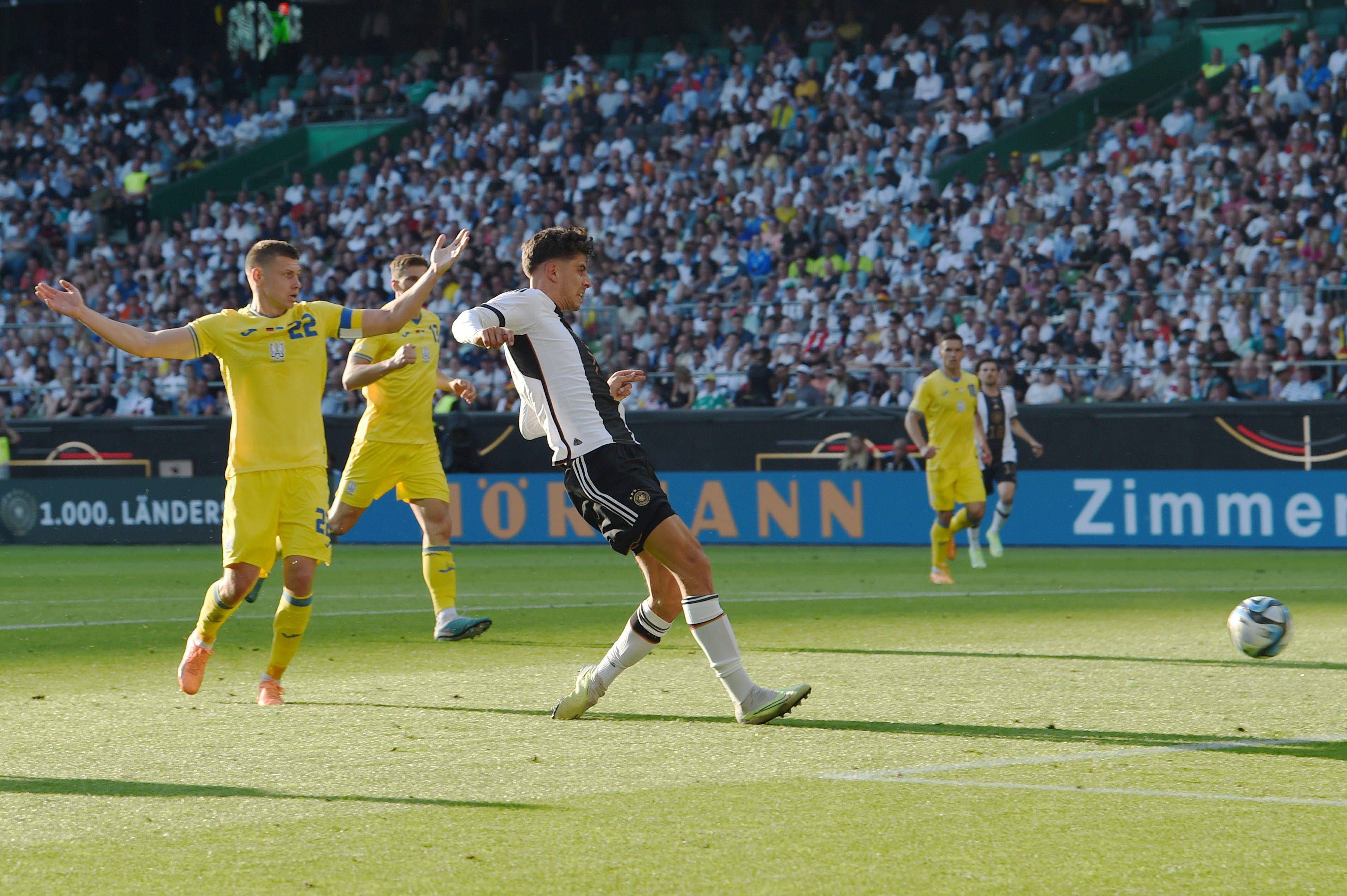 Kai Havertz durante el Alemania-Ucrania. Fuente: Cordon Press