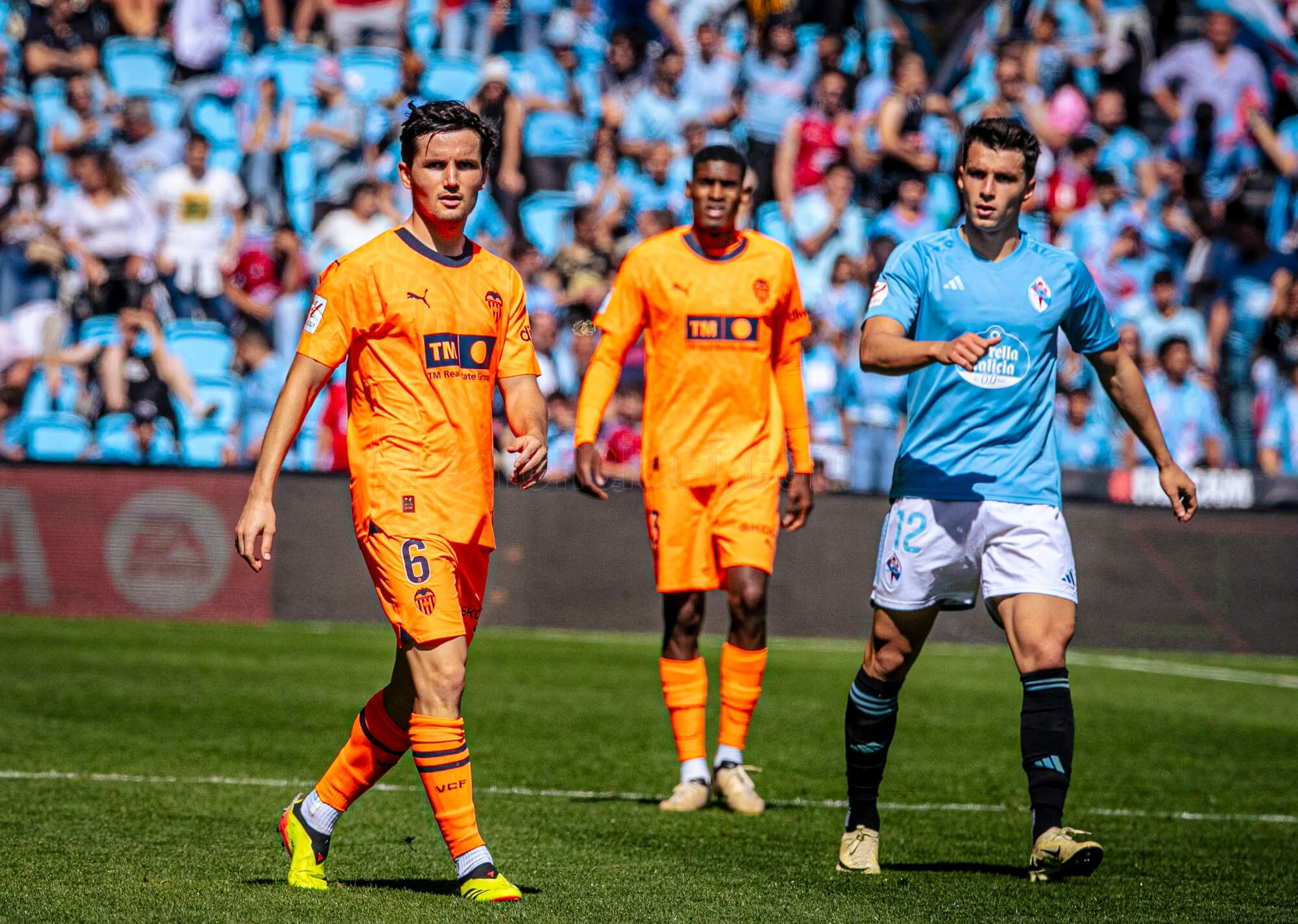  Hugo Guillamón, ante el Celta de Vigo.