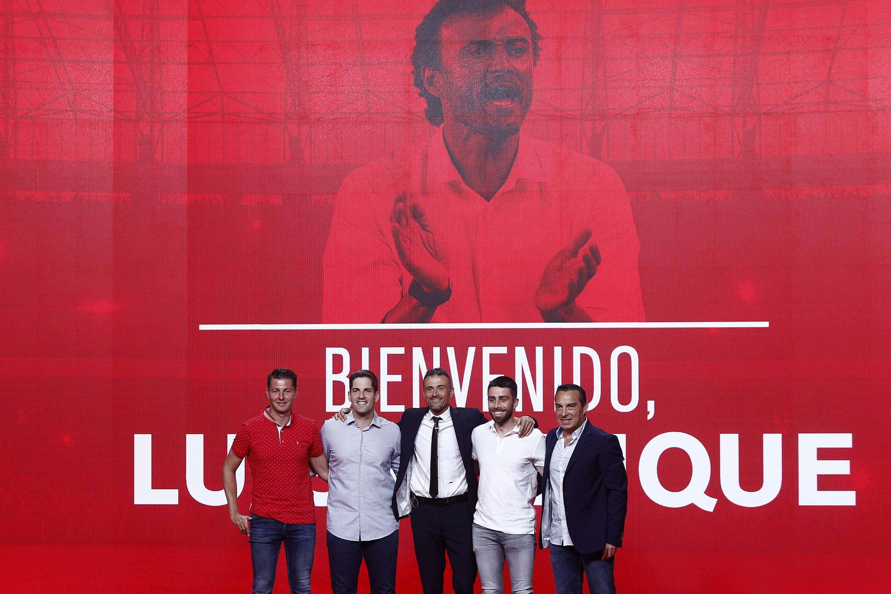 Robert Moreno en la presentación de Luis Enrique como seleccionador (Cordon Press)
