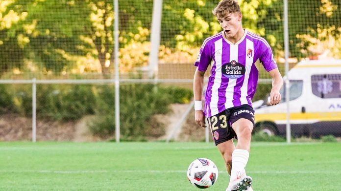 Iván Garriel, con el Pucela (Foto: Real Valladolid).