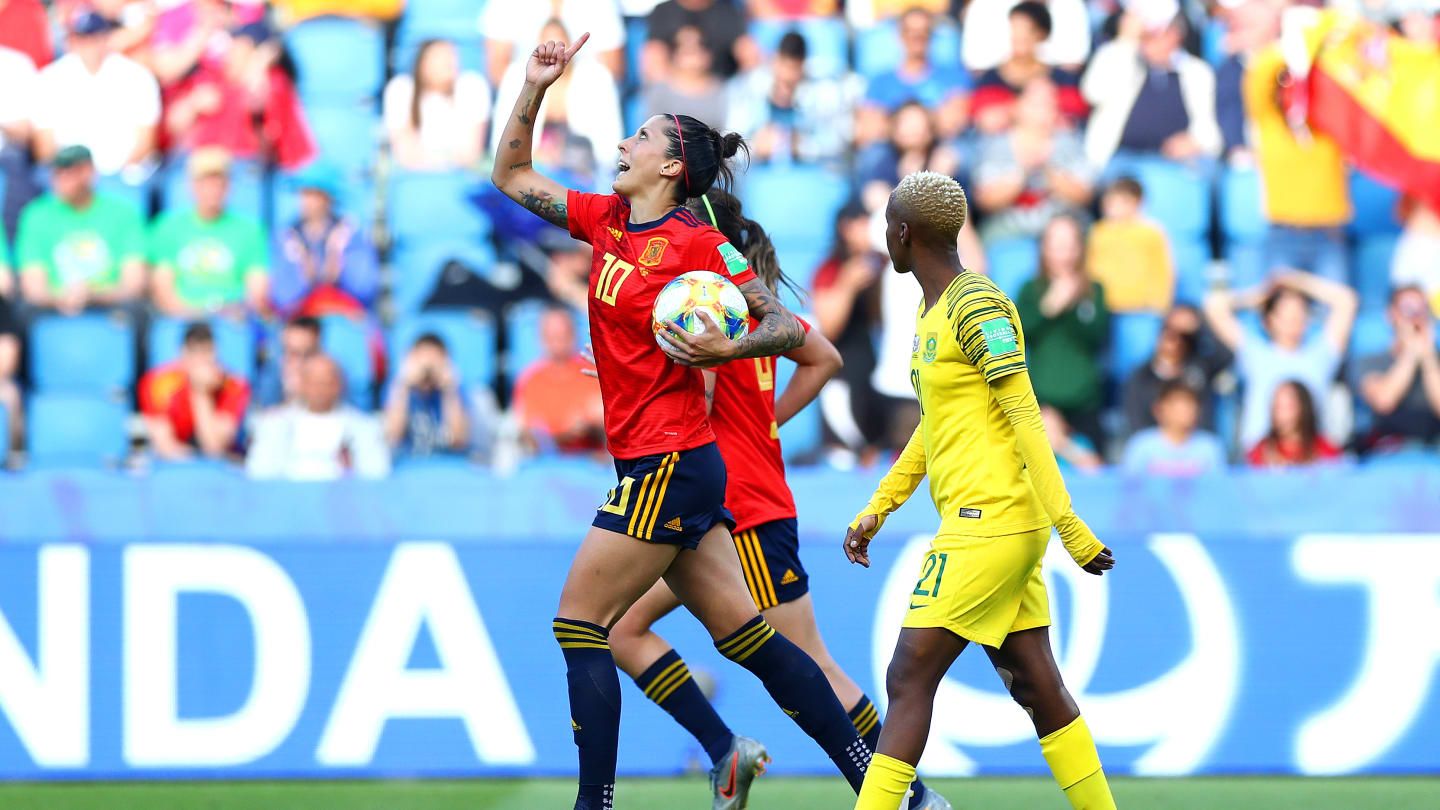 Jenni celebra uno de los goles anotados ante Sudáfrica.