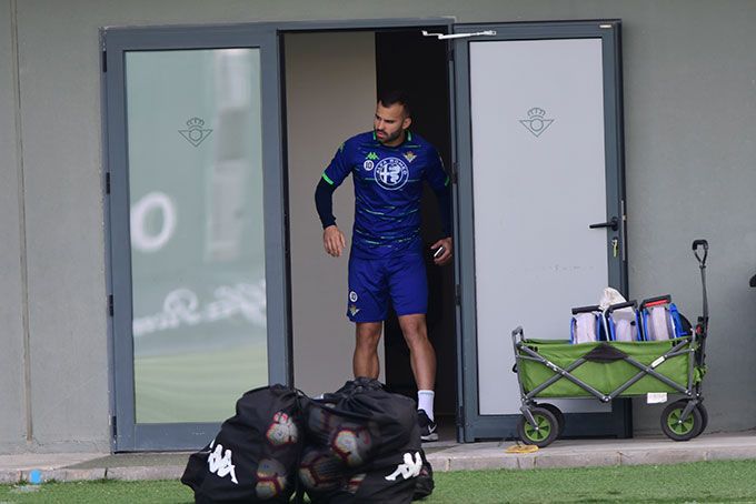 Jesé Rodríguez, en un entrenamiento del Betis.