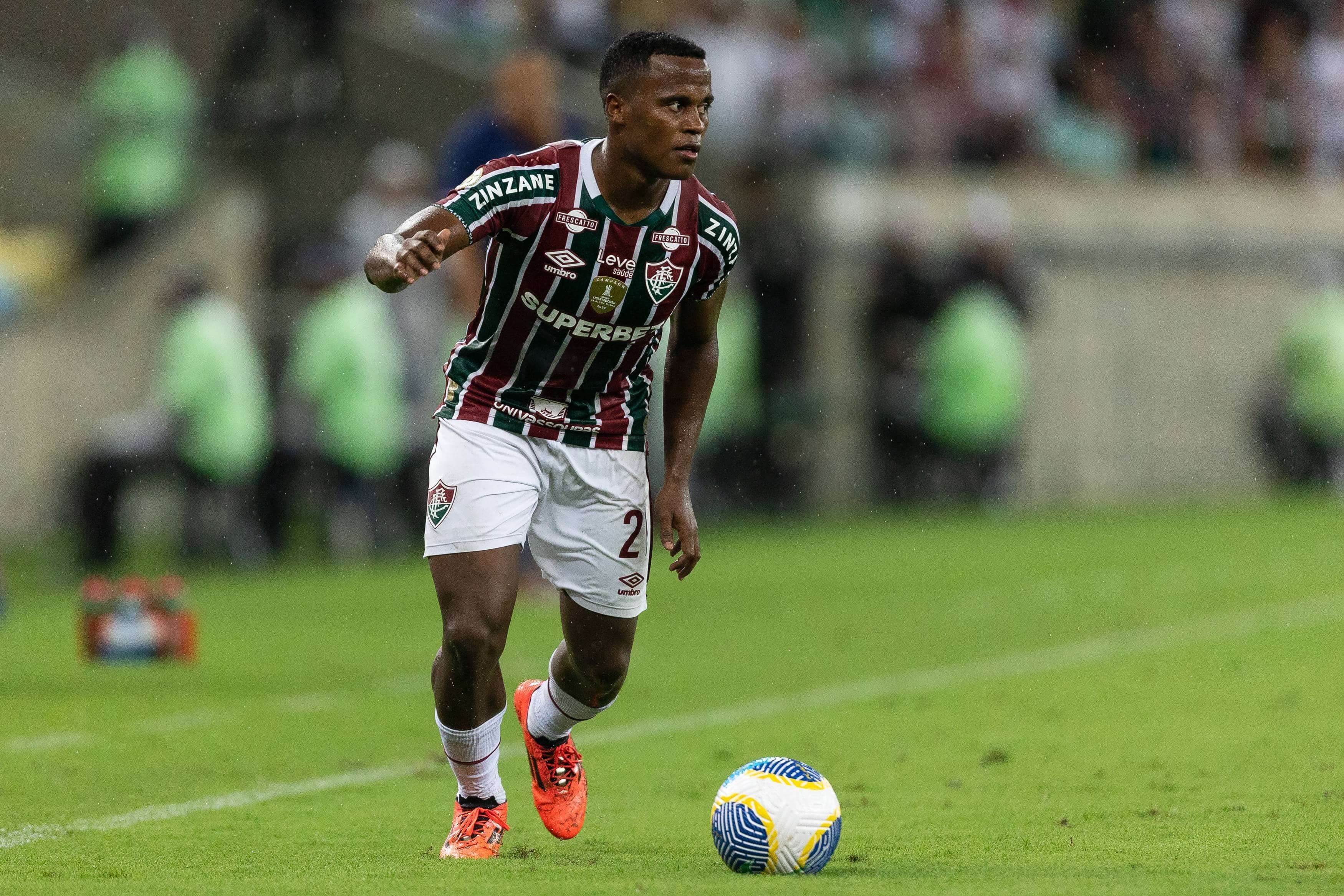 Jhon Arias, durante un partido con el Fluminense.