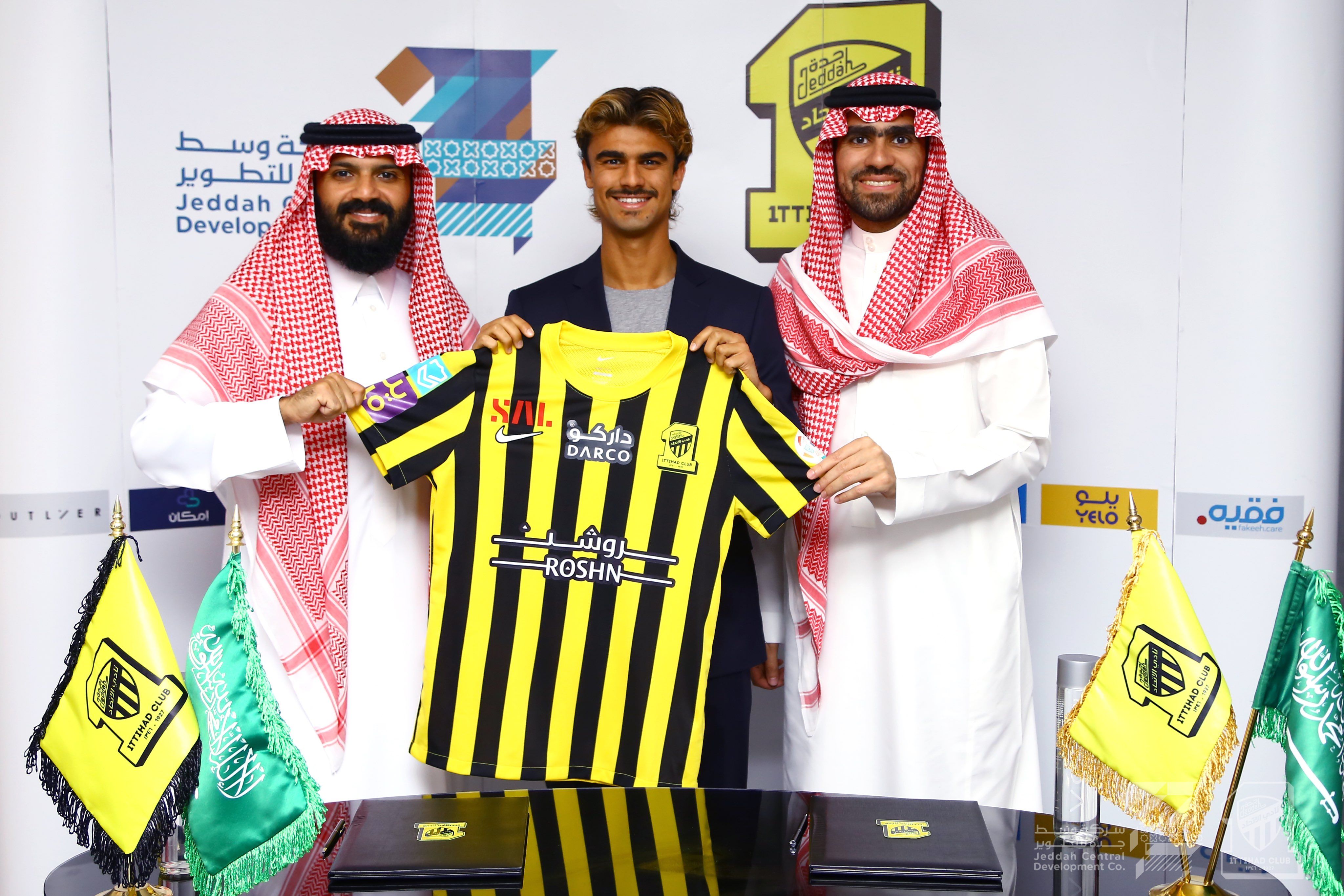 Joao Filipe Jota presentado con el Al Ittihad (Foto: Al Ittihad)