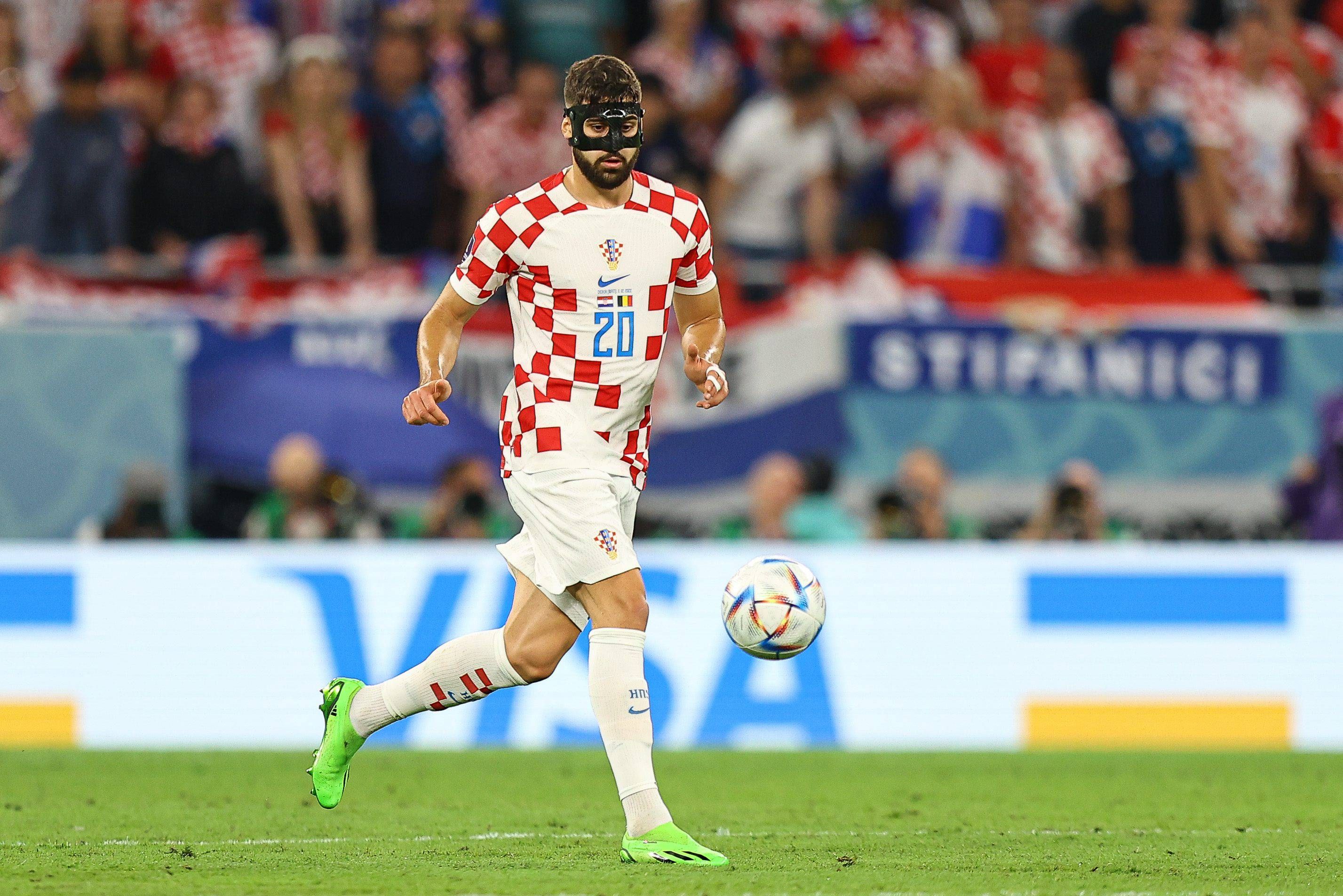  Josko Gvardiol, en un partido con Croacia en el Mundial.