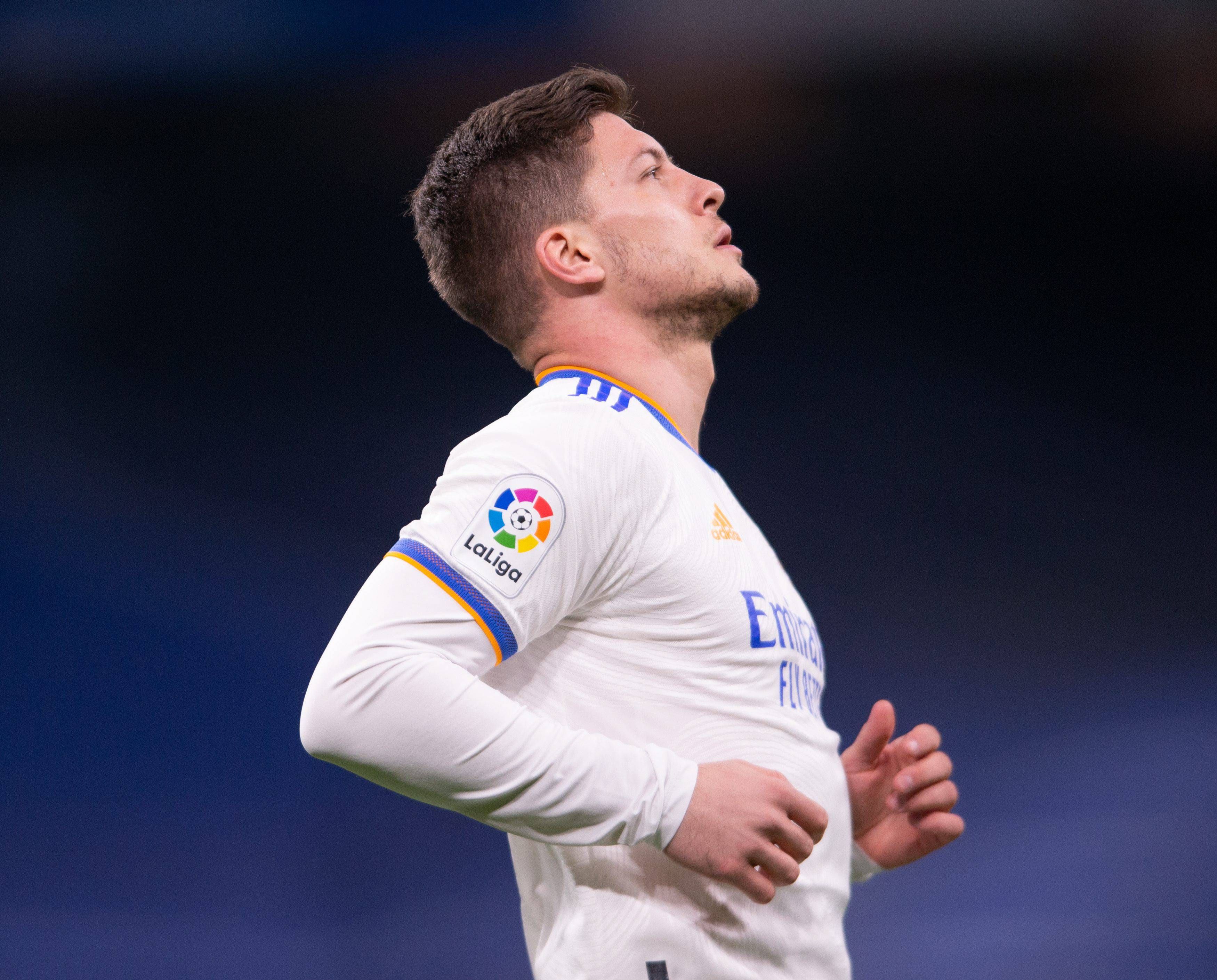 Luka Jovic, en un partido del Real Madrid.