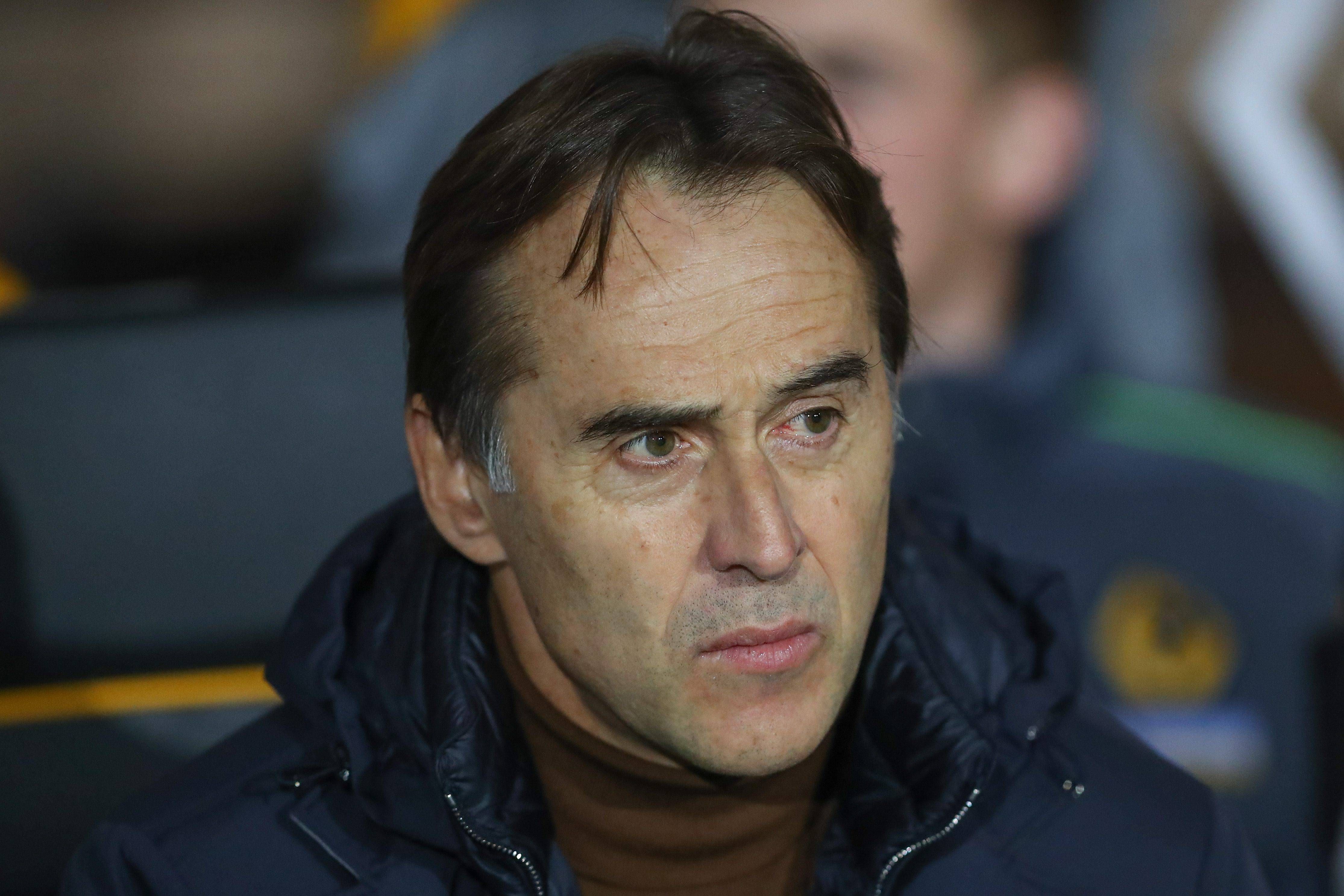  Julen Lopetegui, en su primer partido con el Wolverhampton.