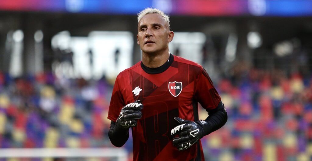 Keylor Navas con la camiseta de Newell's Old Boys.
