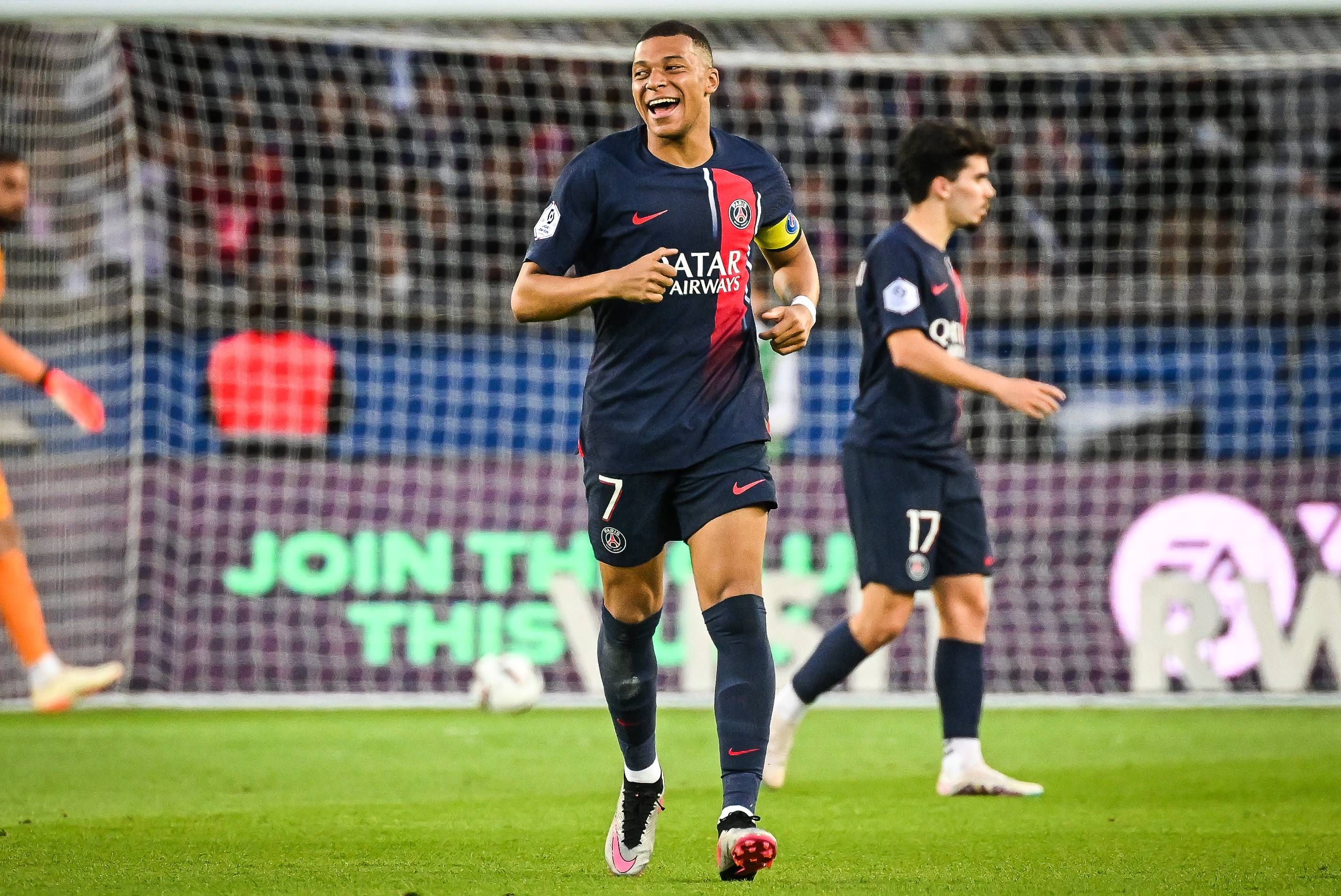 Kylian Mbappé, durante un partido del PSG (Foto: Cordon Press).