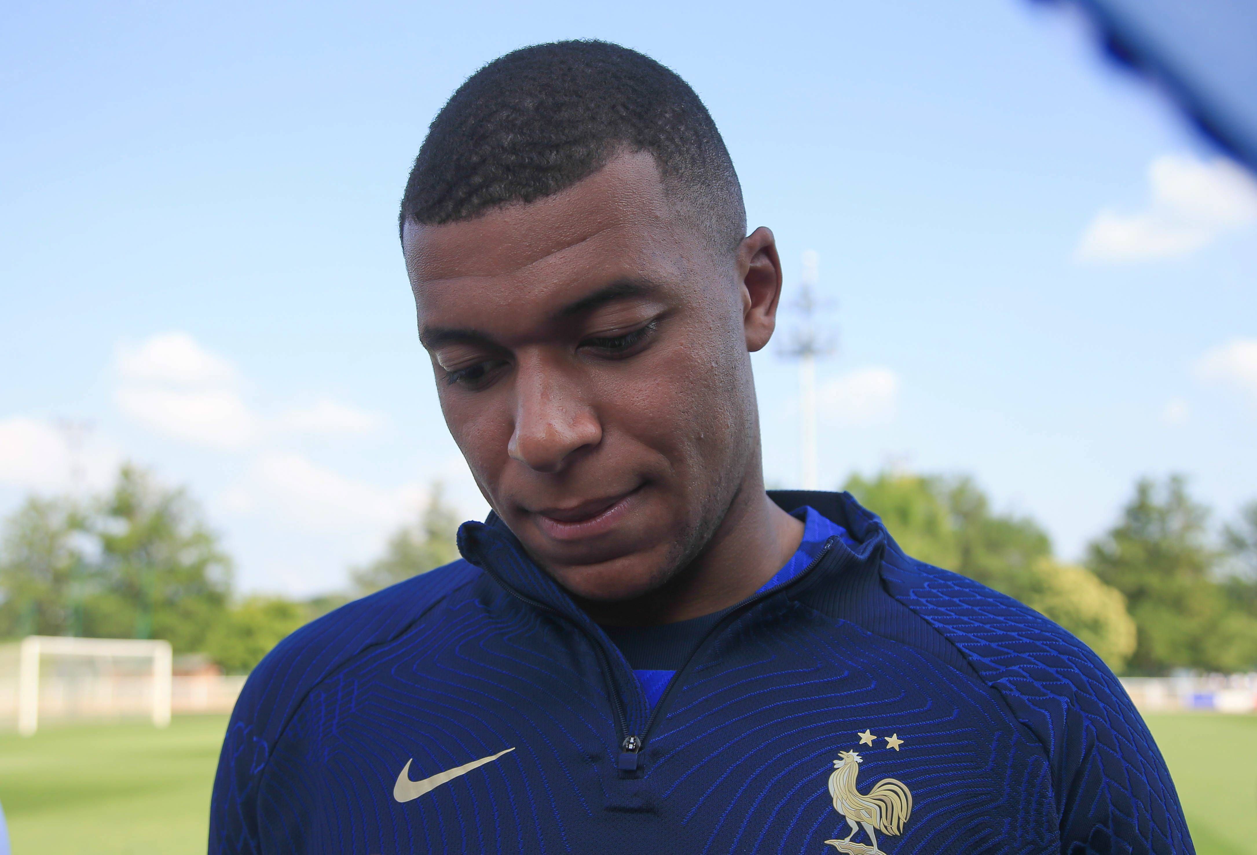 Kylian Mbappé, en la concentración con Francia (Foto: Cordon Press).