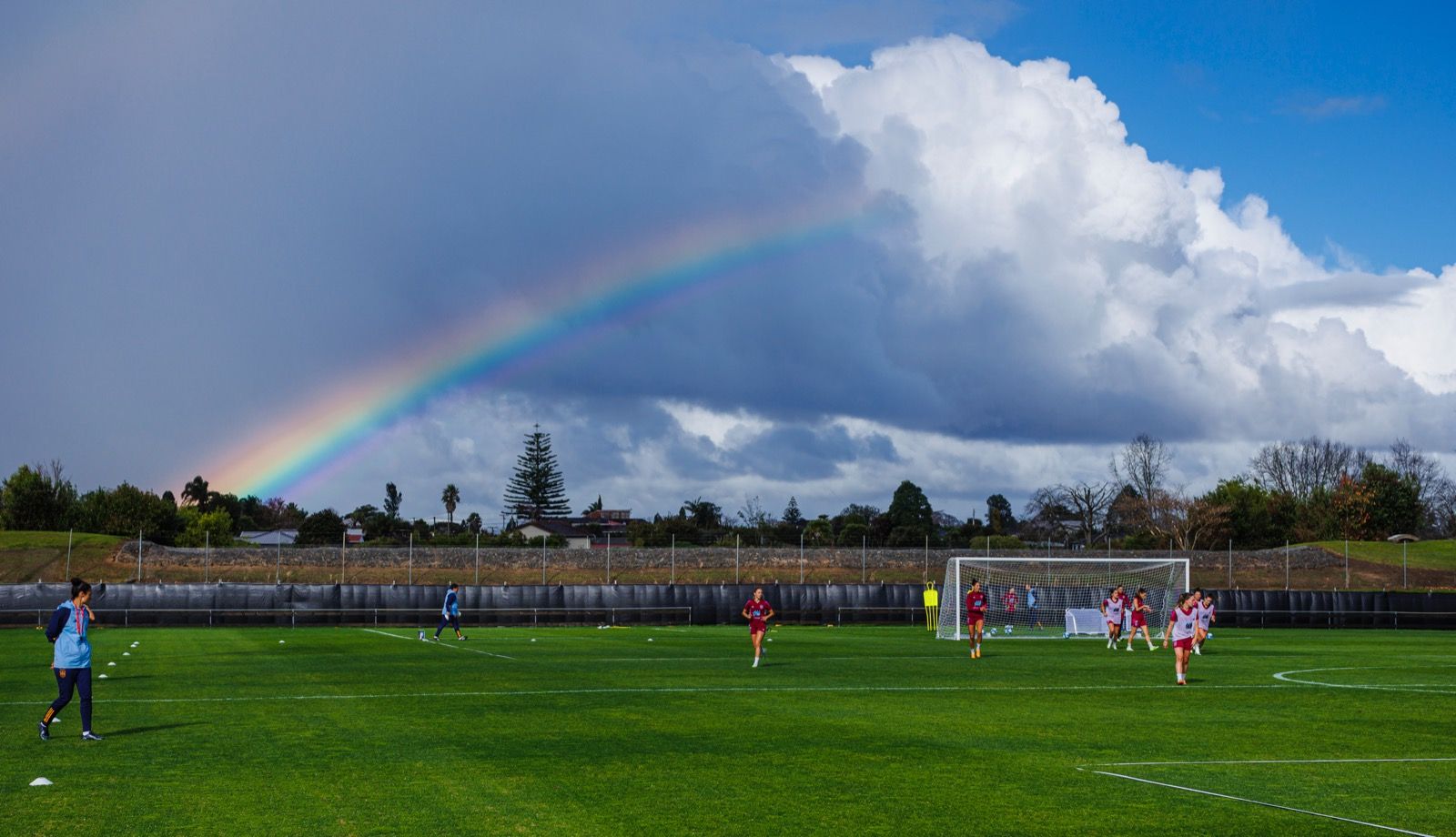  La selección, entrenando en el Massey Sport Institute antes del Mundial Femenino 2023.