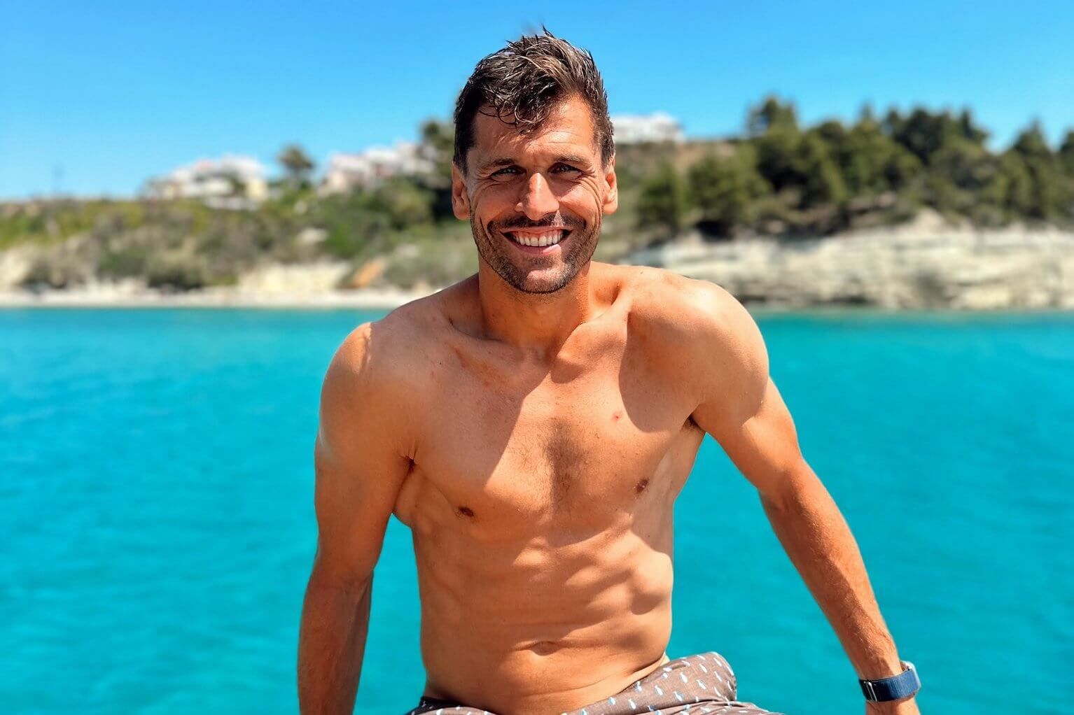 El exjugador del Athletic Club Fernando Llorente, de vacaciones.