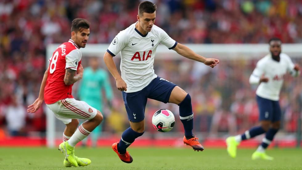  Lo Celso, ante el Arsenal.