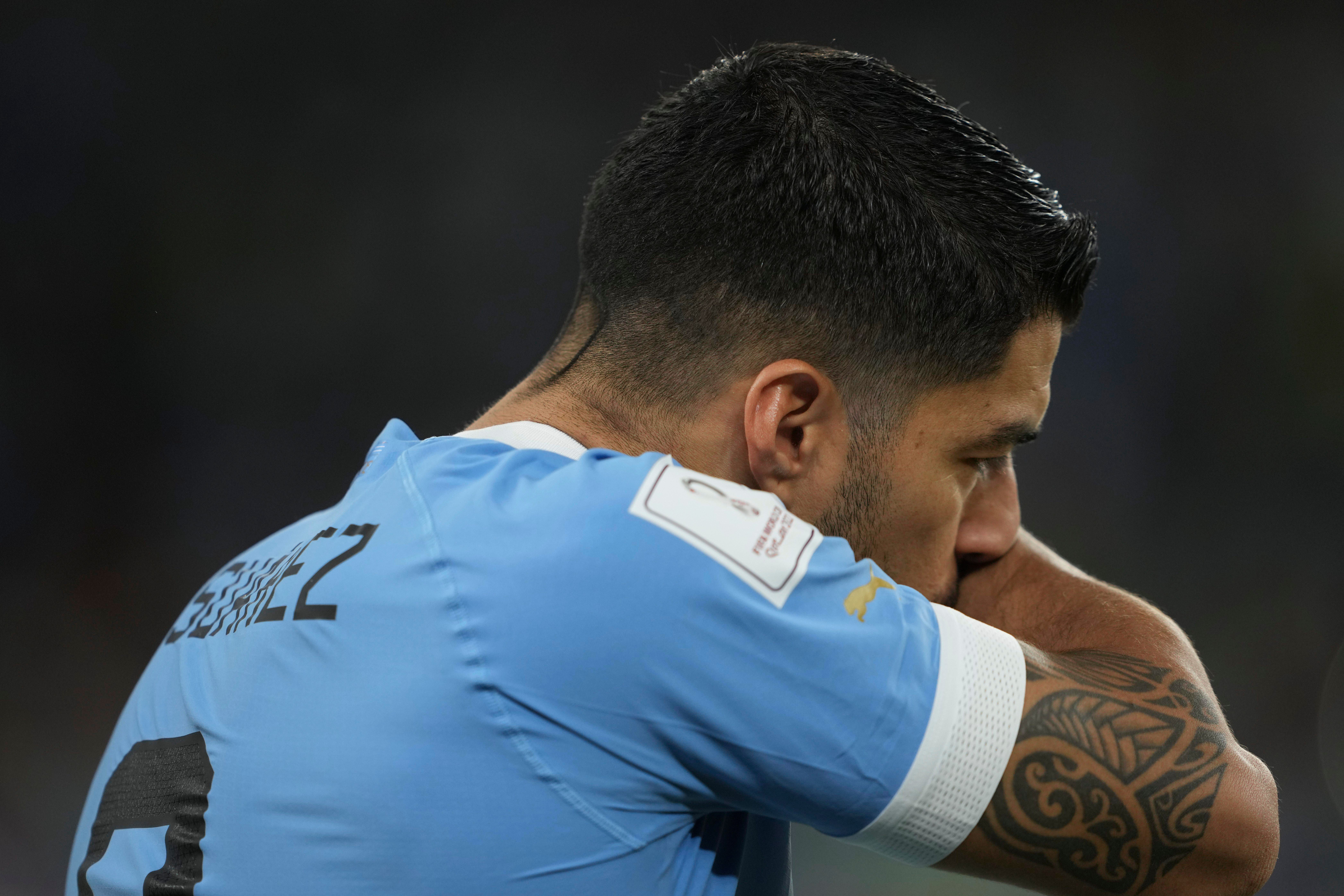  Luis Suárez, durante el Ghana-Uruguay.