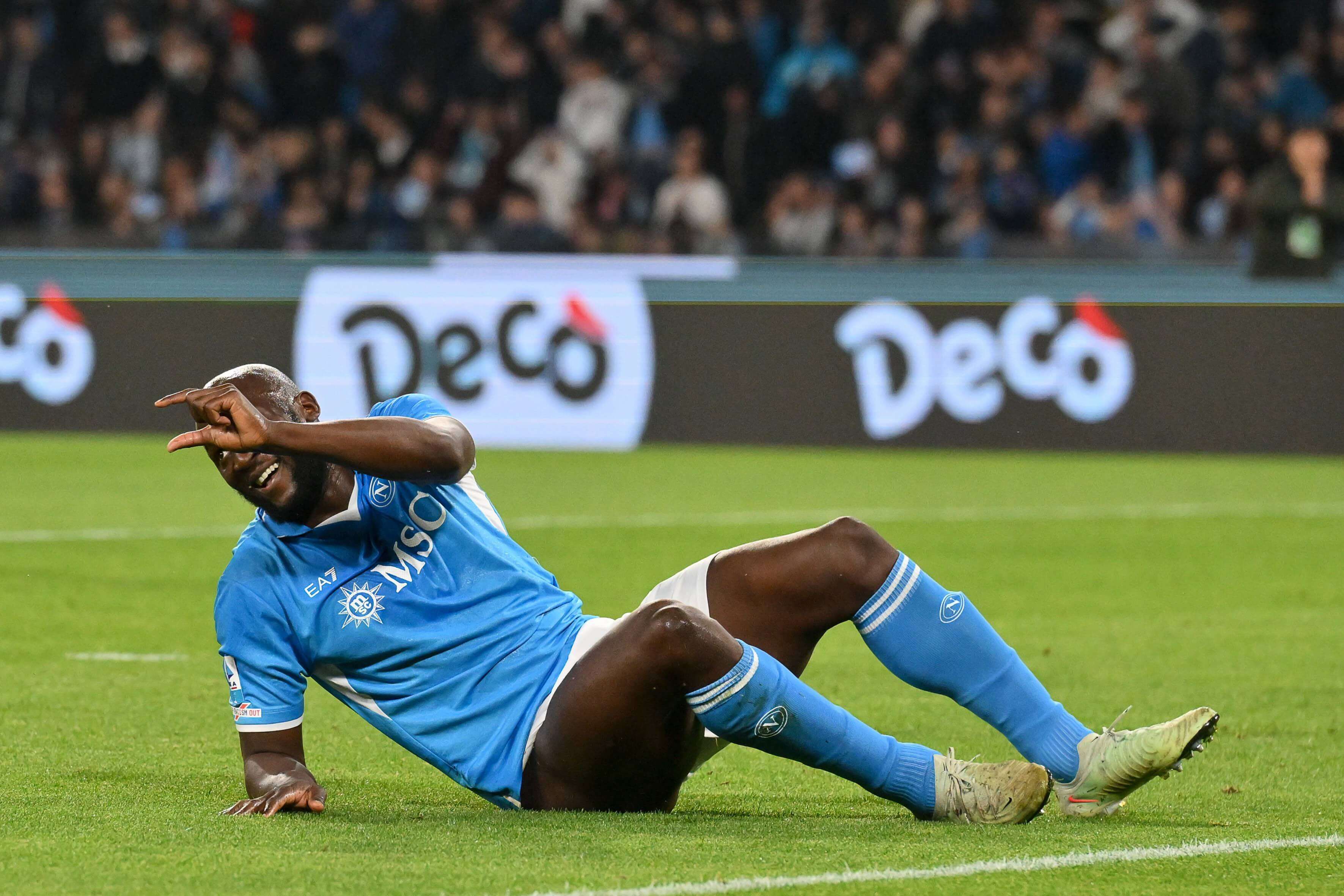 Lukaku, durante un partido con el Nápoles (Foto: Cordon Press).