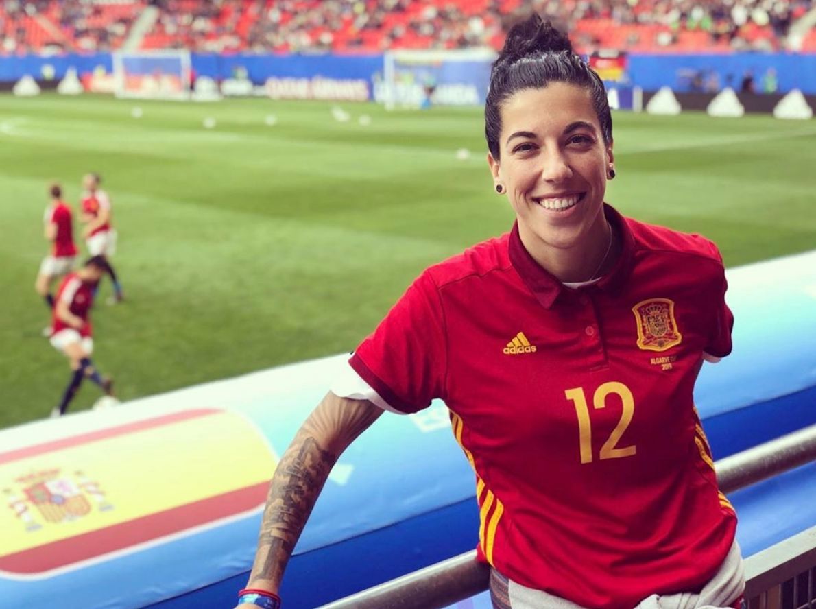  Marta Carro, en el estadio du Hainaut de Valenciennes..