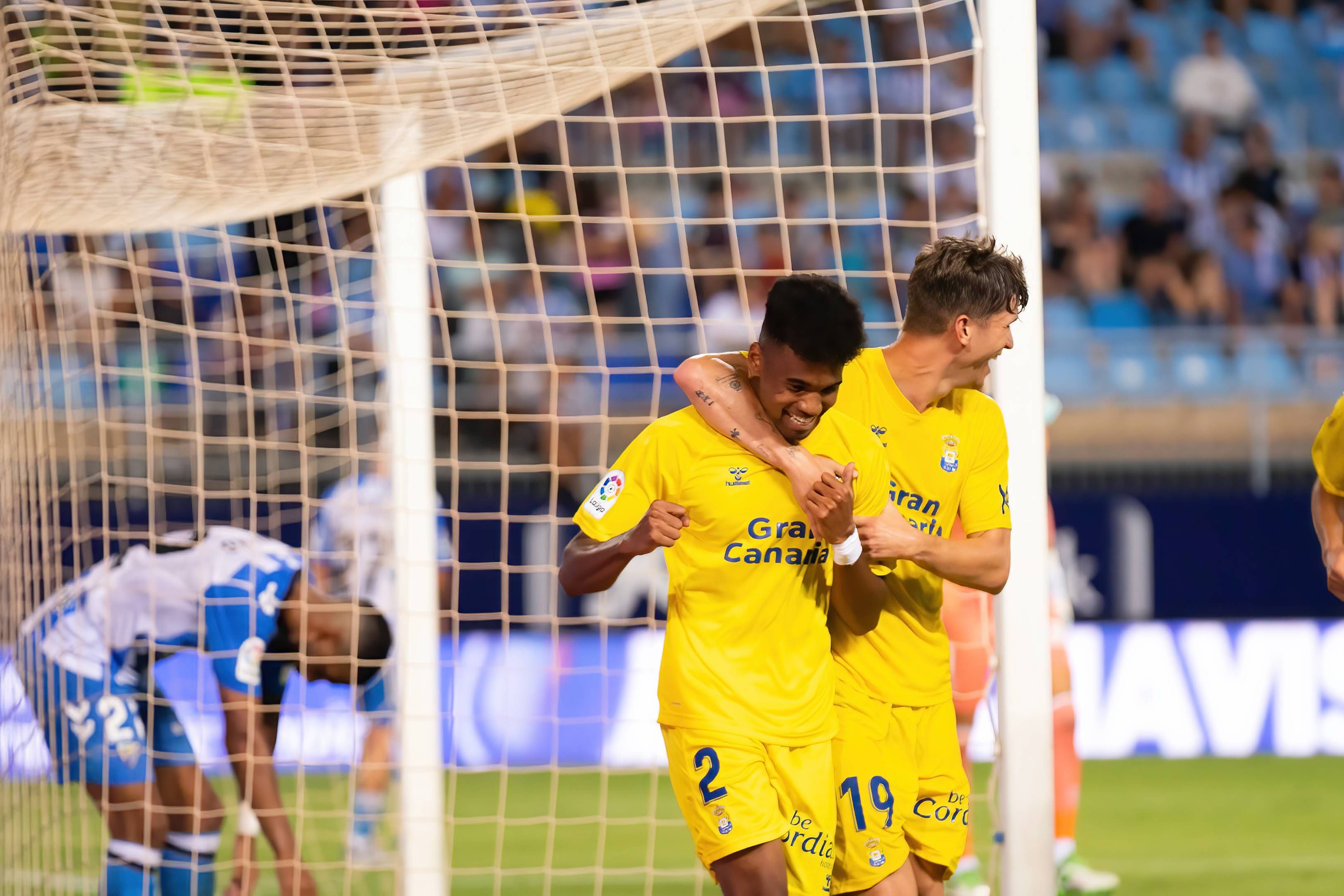 Marvin Park celebra un gol con Las Palmas (Foto: Cordon Press).