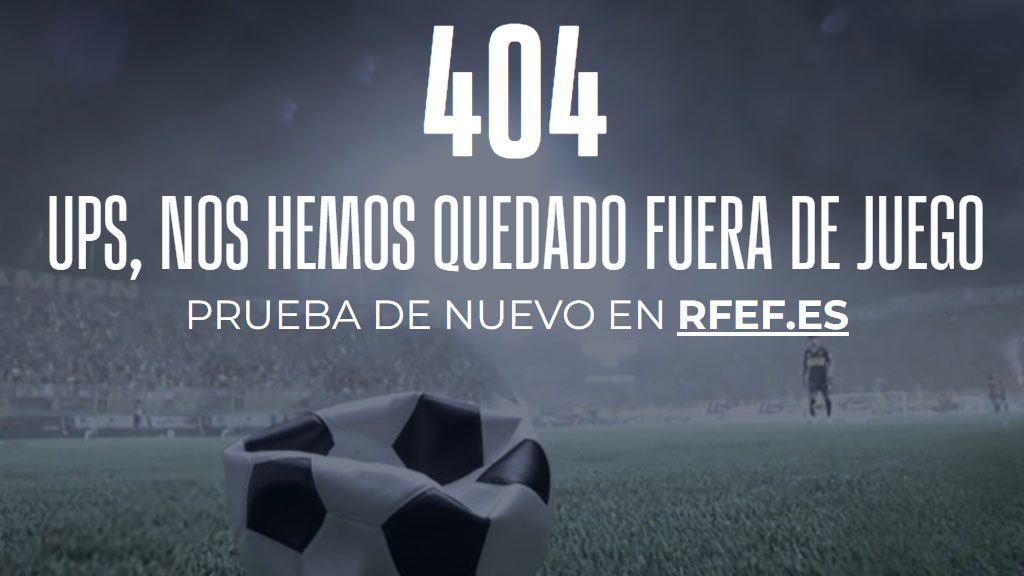 Mensaje de error en el enlace del comunicado en el que la RFEF llamaba "abducida" a Jenni Hermoso