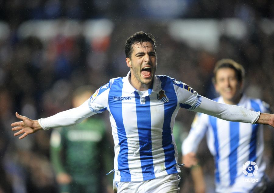  Merino celebra su gol ante el Betis