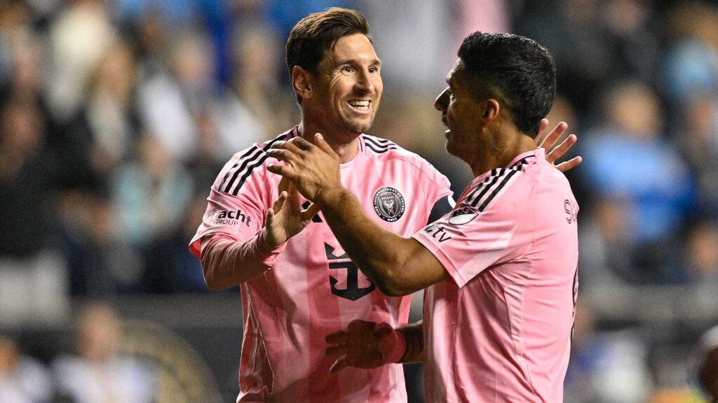 Messi y Luis Suárez en un partido con el Inter de Miami (Cordon Press)