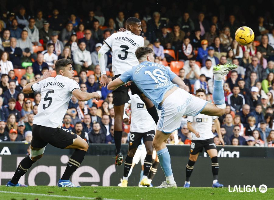  Gabriel y Mosquera, en el Valencia CF - Celta.