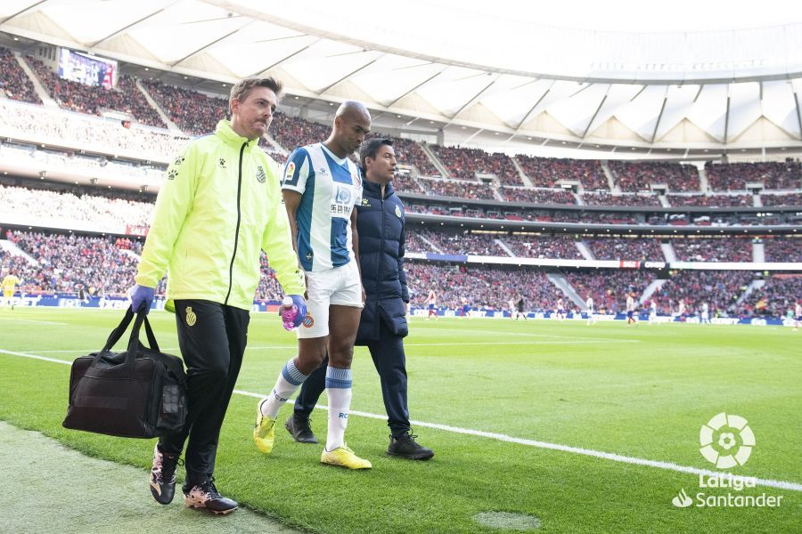 Naldo, lesionado ante el Atlético.