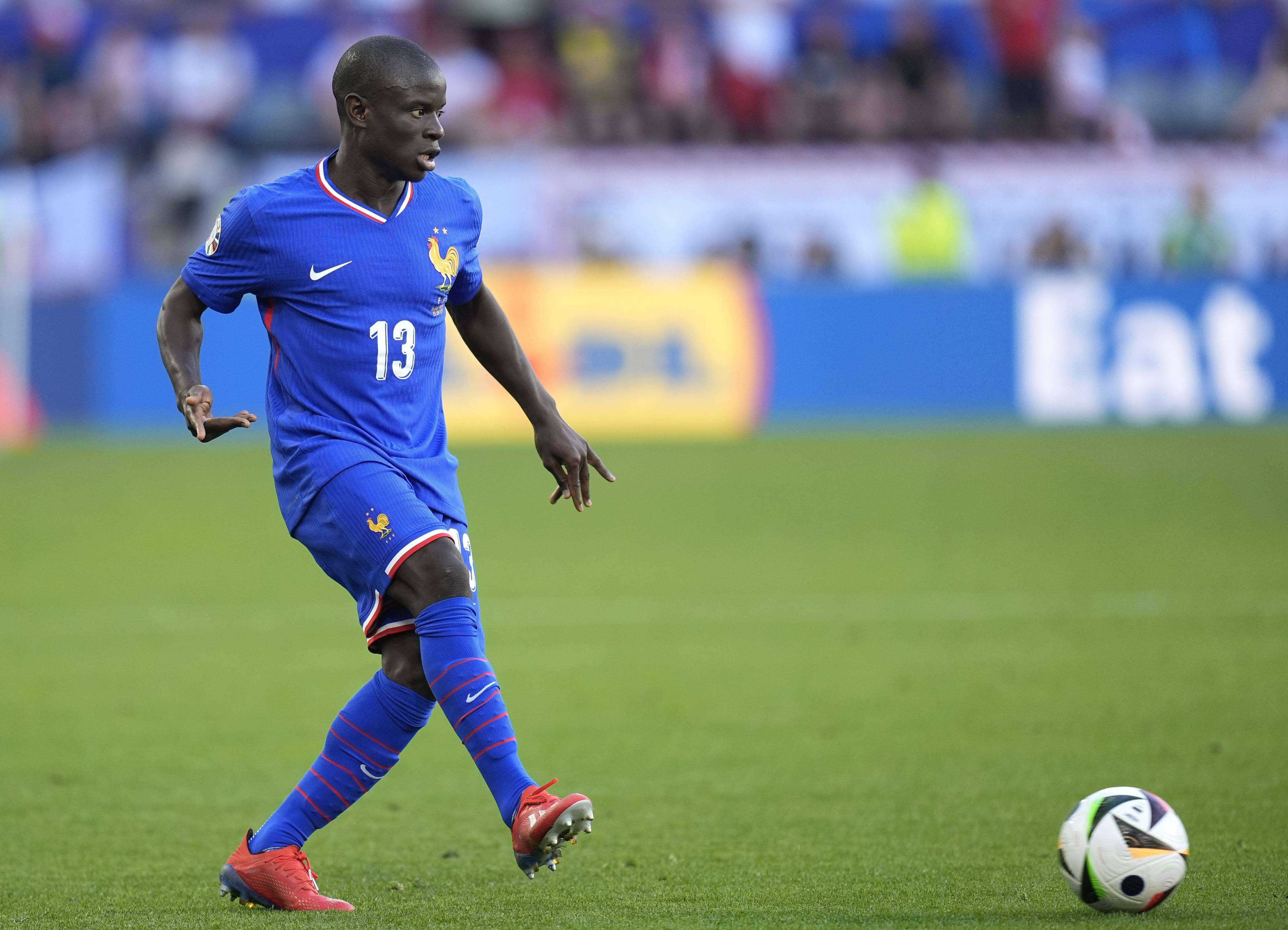  N'Golo Kanté, en un partido con Francia durante la Eurocopa.