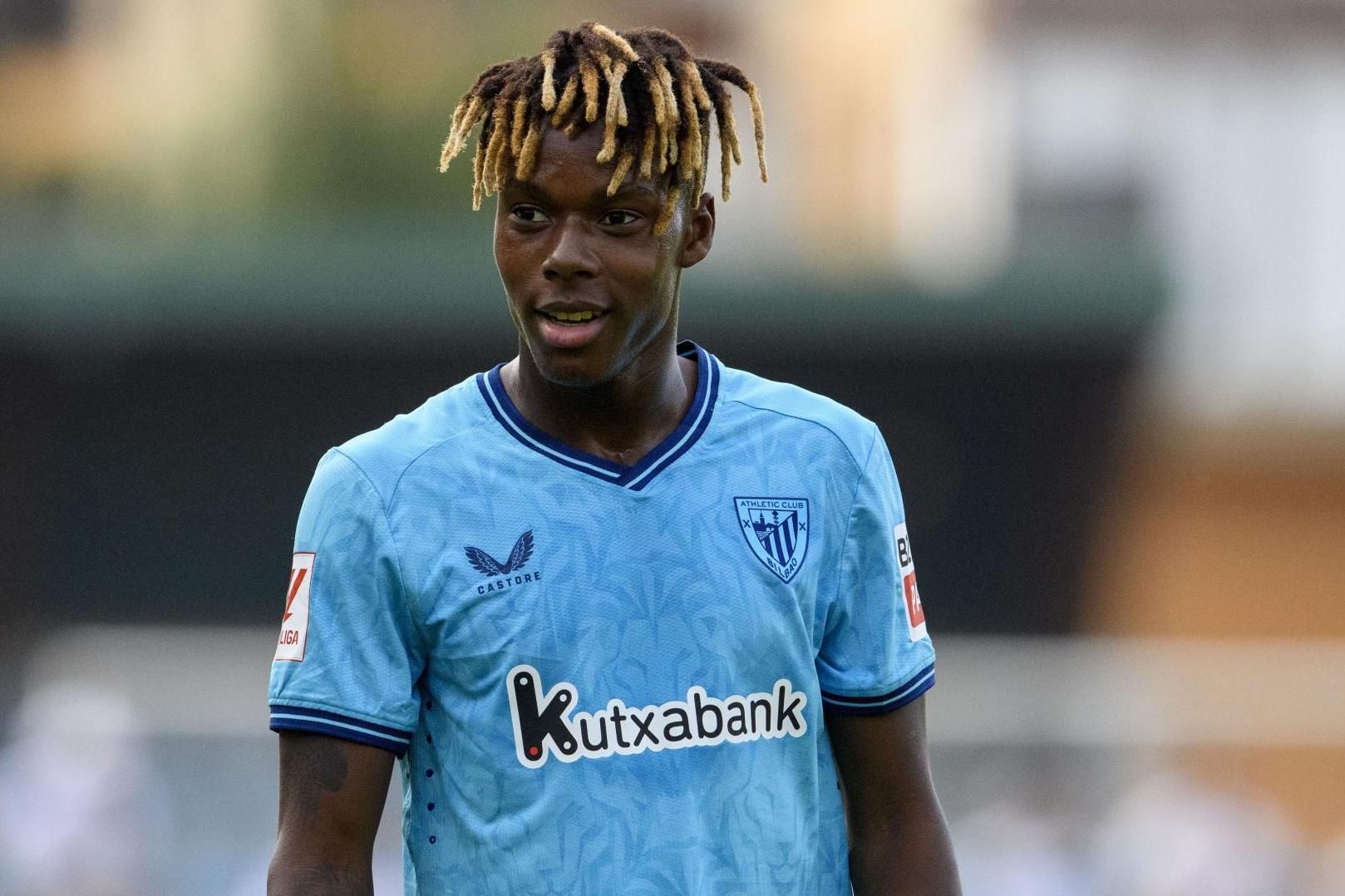 Nico Williams, en la pretemporada ante el Racing (Foto: Athletic Club).