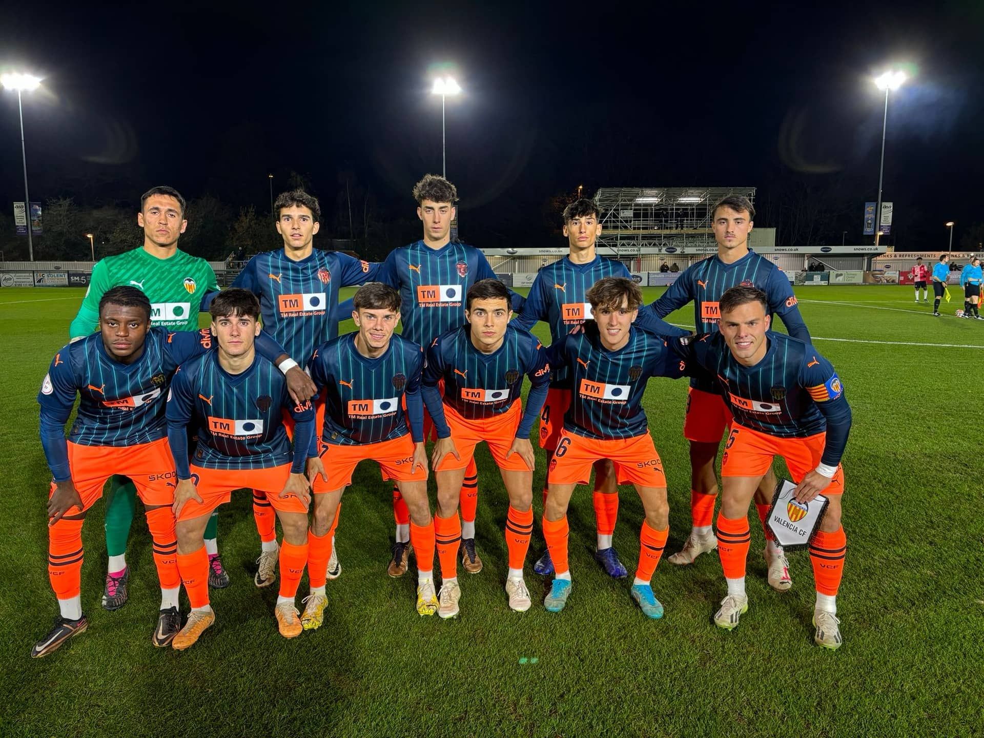  Once titular del VCF Mestalla contra el Southampton U21.