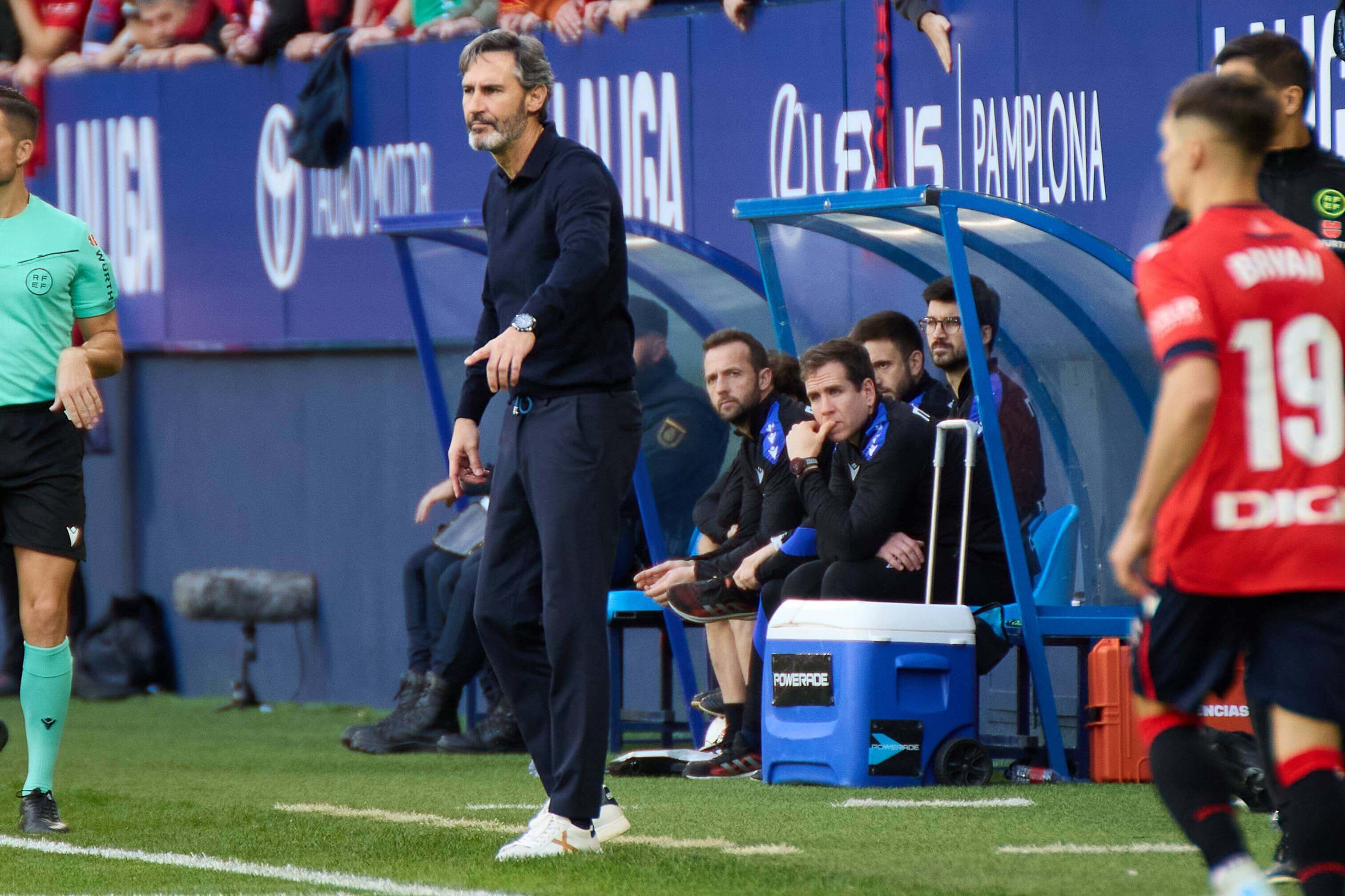  Vicente Moreno da instrucciones en el Osasuna-Villarreal.