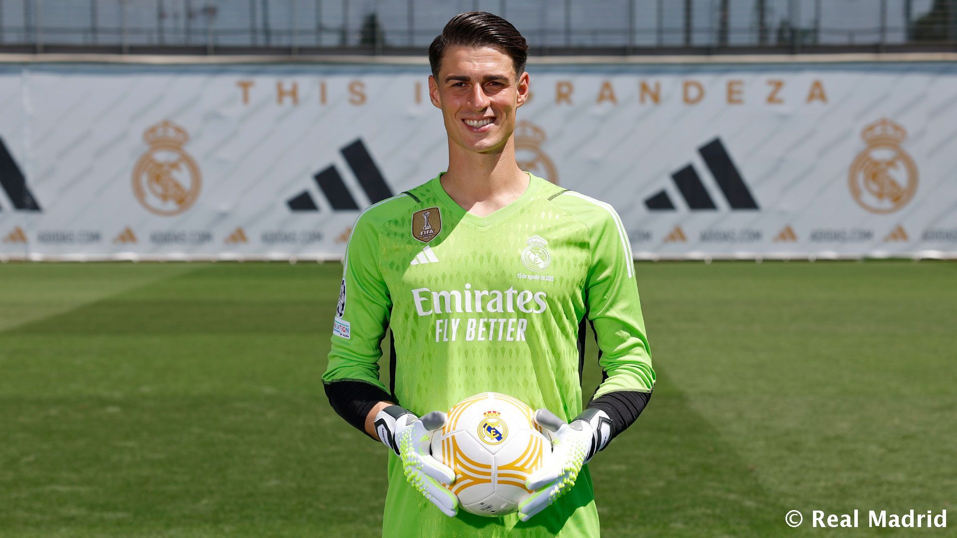 Kepa Arrizabalaga, en su presentación con el Real Madrid (Foto: RMCF).