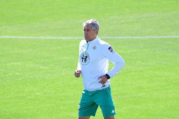  Quique Setién, predecesor de Rubi en el Betis.